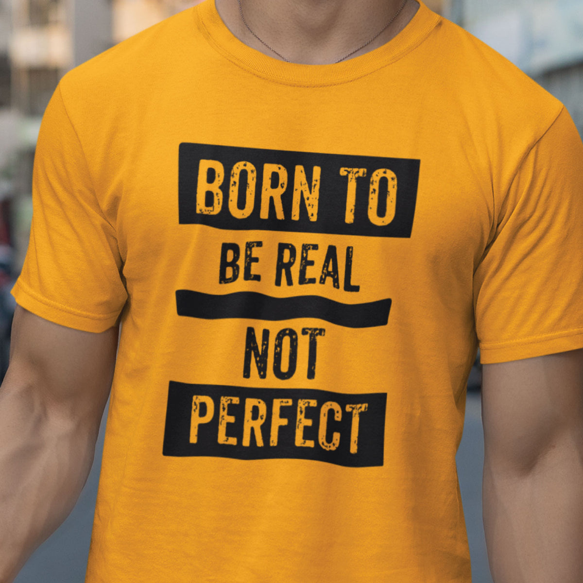 Be Real Inspirational Quote Graphic Printed Cotton T-Shirt | Casual Wear | Original Since 1997 | Shipping Globally