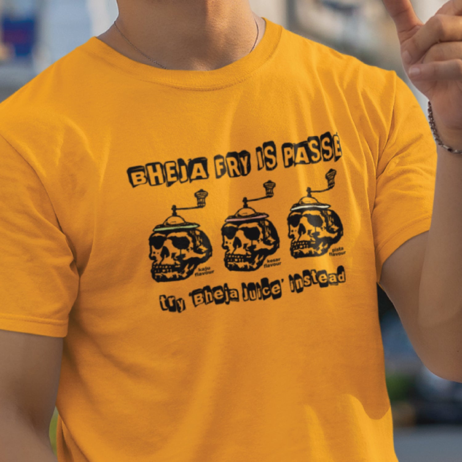 Bheja Fry Unisex Graphic Tee Premium Cotton, Casual Wear Tantra Original Since 1997 - Shipping Globally!
