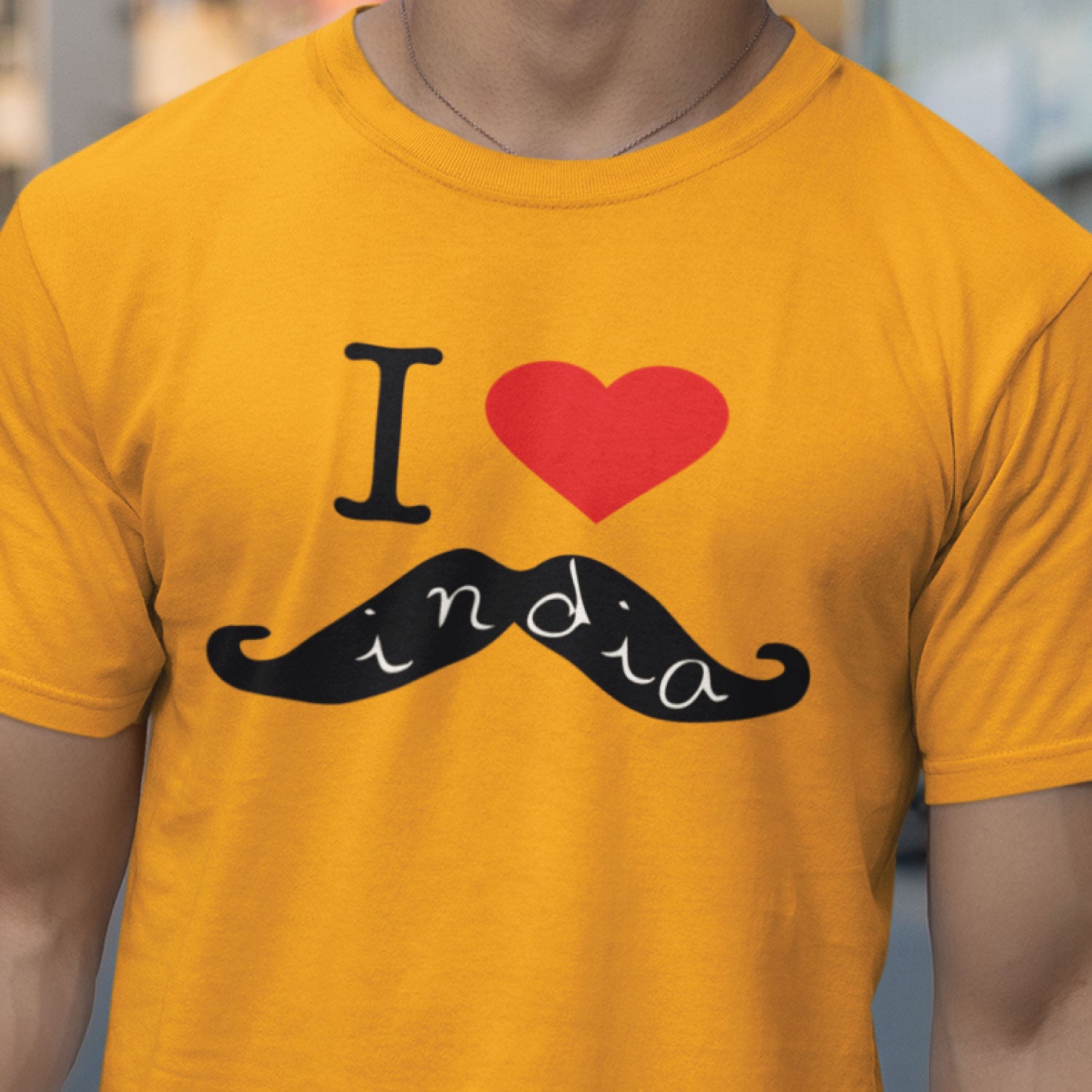 I Love Moustaches Men's Graphic Print Cotton T-Shirt Everyday Comfort Wear Original Since 1997 Shipping Globally