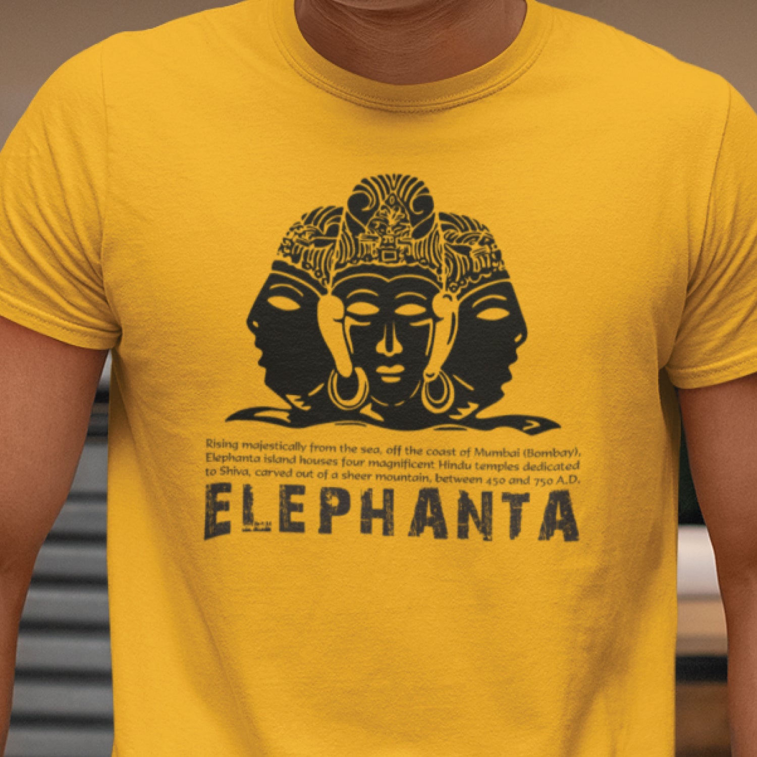 Elephanta 100% Cotton Men's T-Shirt Everyday Casual Wear Shipping Globally
