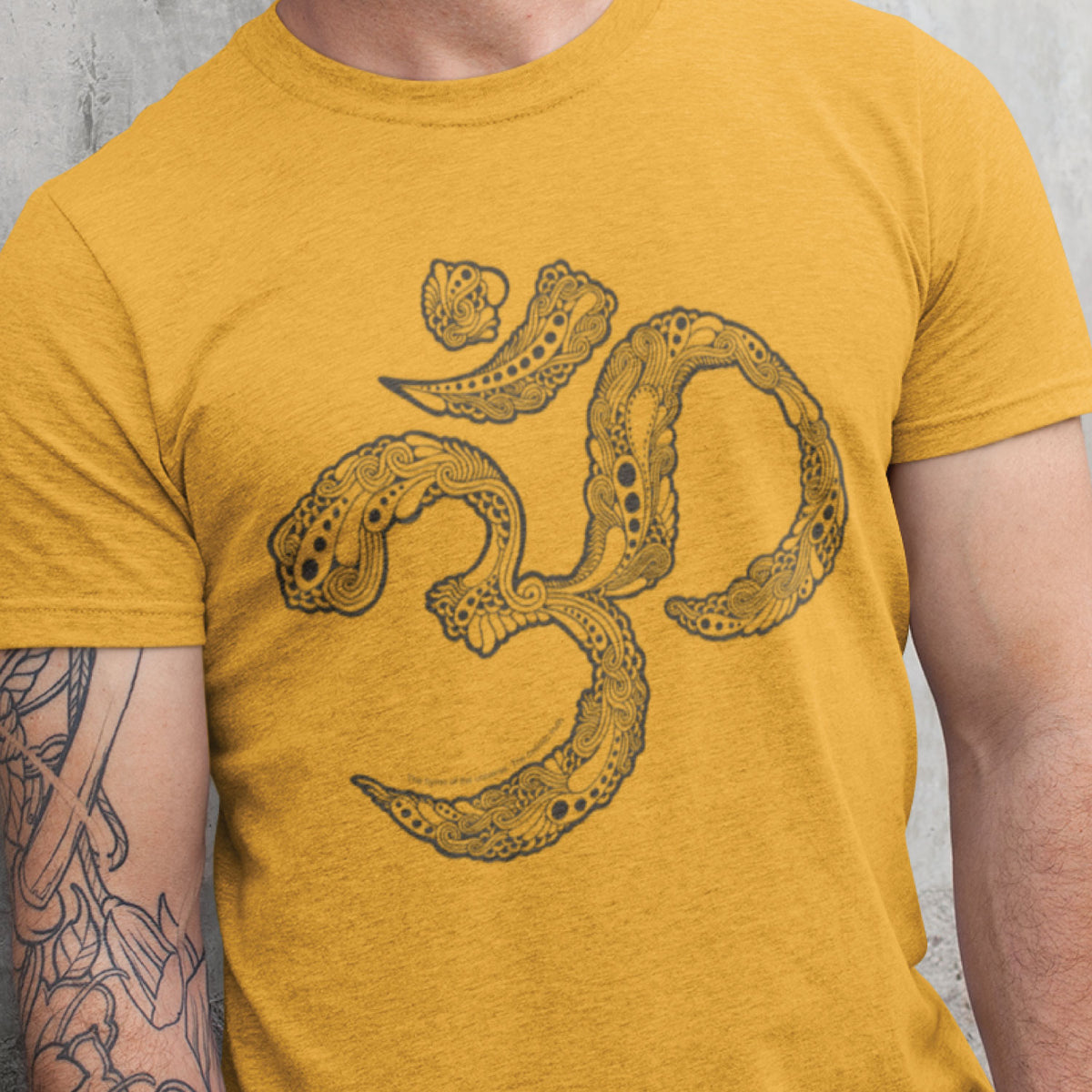 Tantra OM Doodle Graphic Printed Cotton T-Shirt | Spiritual Mandala Art | Casual Wear | Original Since 1997