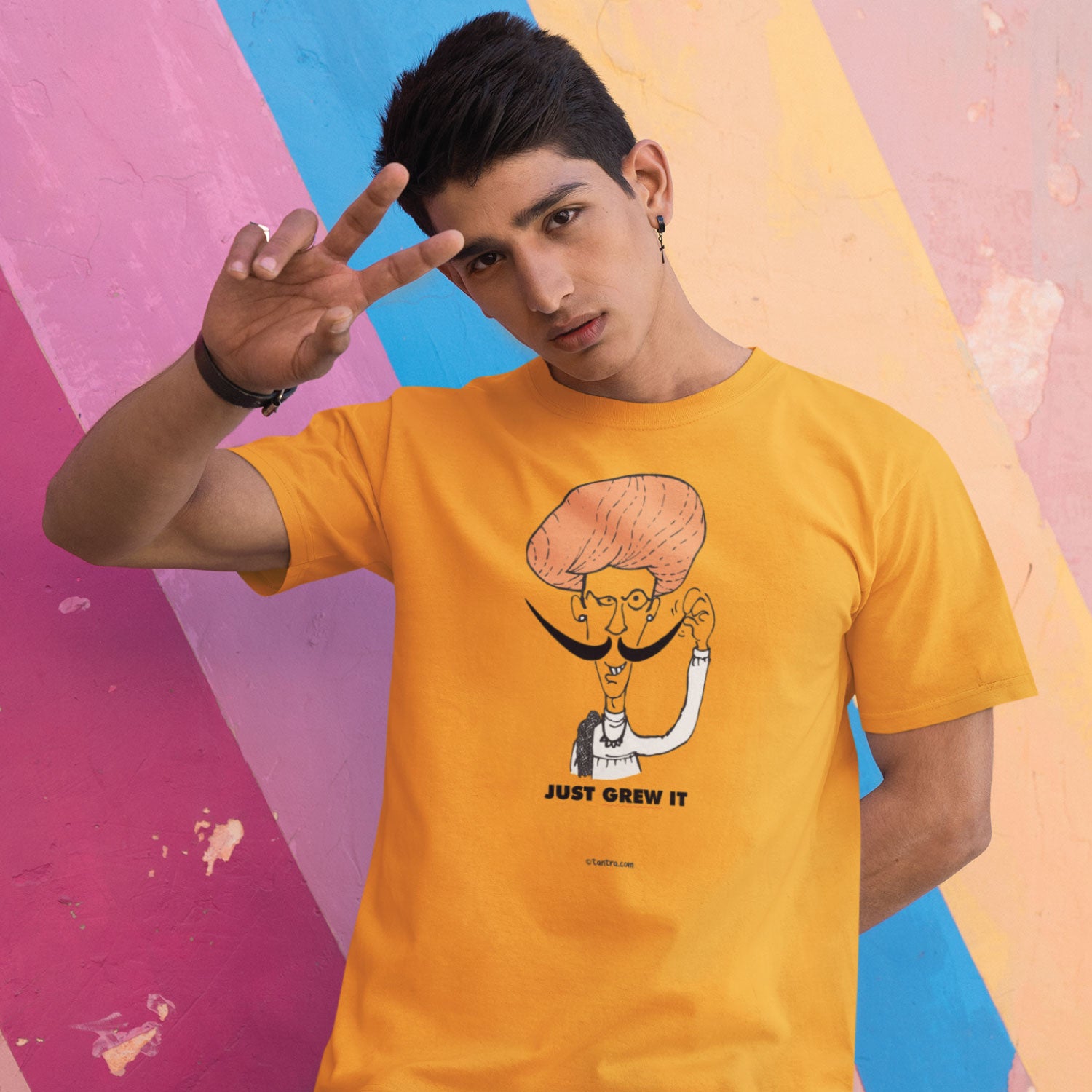 Just Grew It Men's Graphic Print Cotton T-Shirt Everyday Comfort Wear Original Since 1997 Shipping Globally