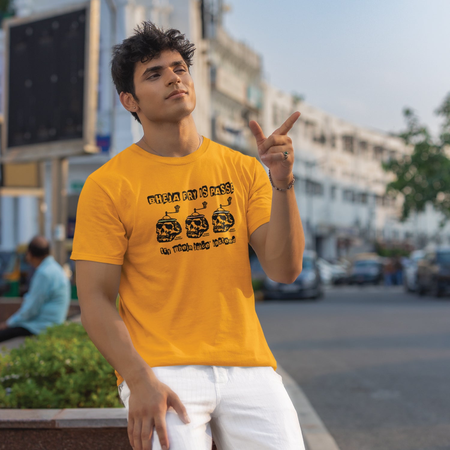 Bheja Fry Unisex Graphic Tee Premium Cotton, Casual Wear Tantra Original Since 1997 - Shipping Globally!