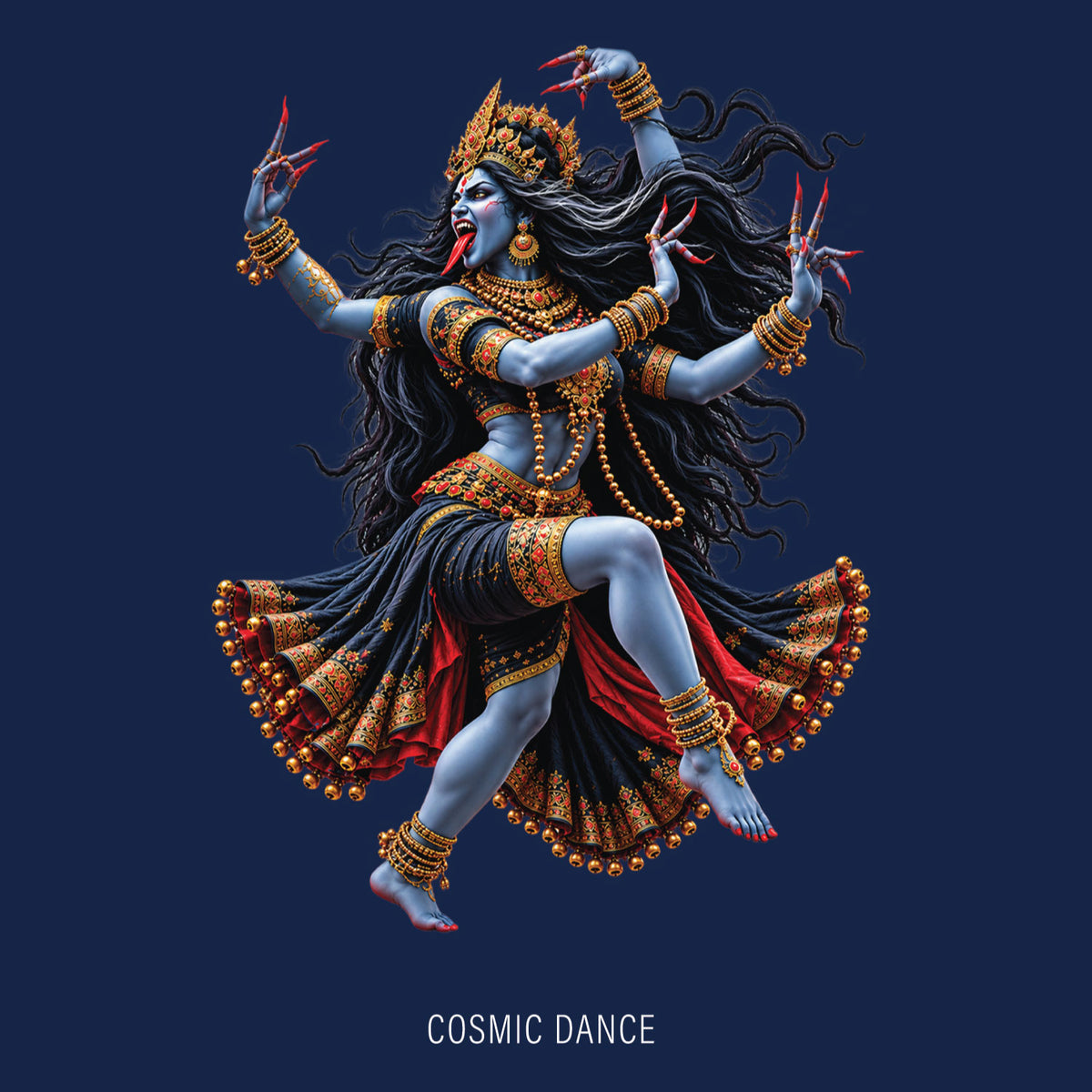 Cosmic Dance 100% Cotton Women Graphic Printed Tshirt