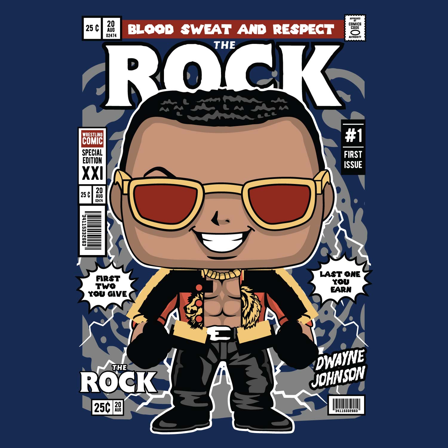 The Rock – Tantra Original Brand Since 1997 – Unisex Cotton Tee – Iconic Print Everyday Wear - Shipping Globally!