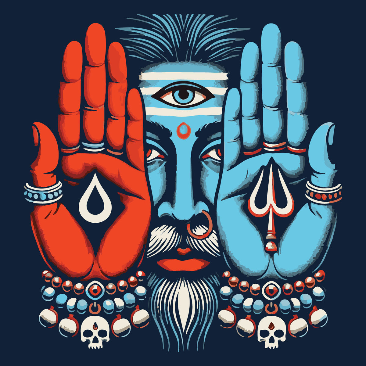 "Shiv Shakti" Graphic Printed T-Shirt | Tantra T-Shirts
