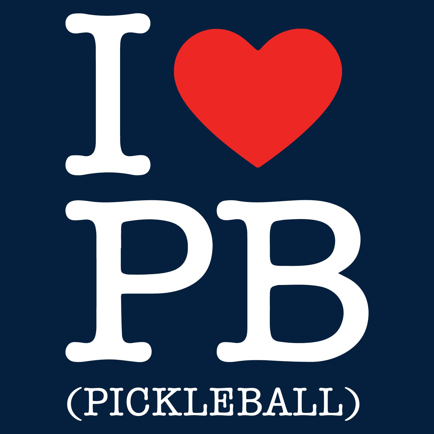 Tantra I Love Pickleball Graphic Print Cotton Unisex T-shirt Everyday Comfort Wear Original Since 1997 Shipping Globally