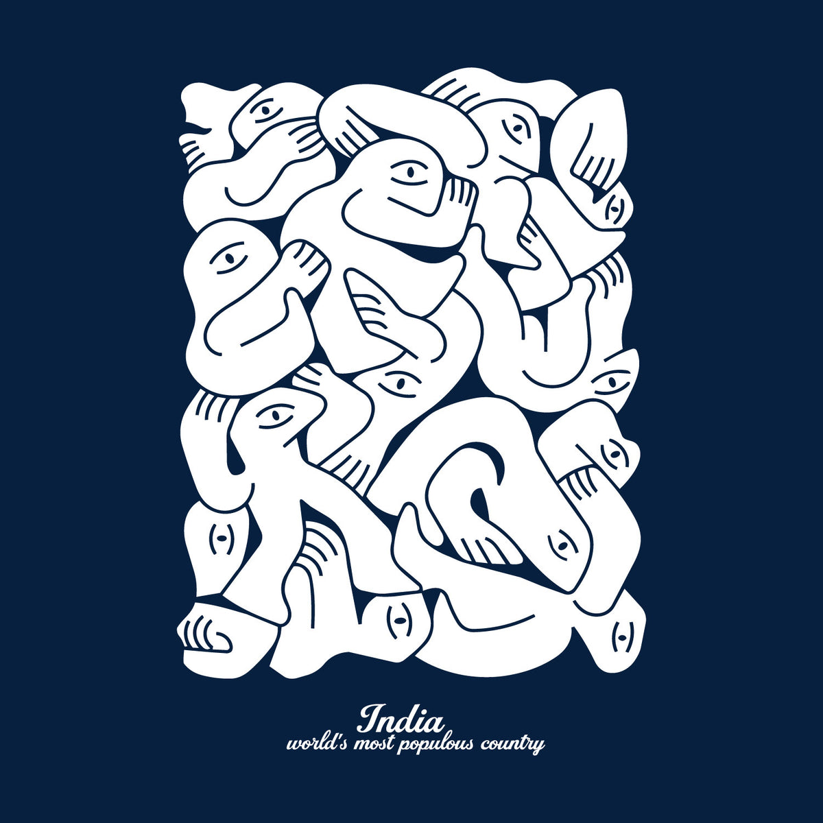 "Populous" Graphic Printed T-Shirt | Tantra T-Shirts