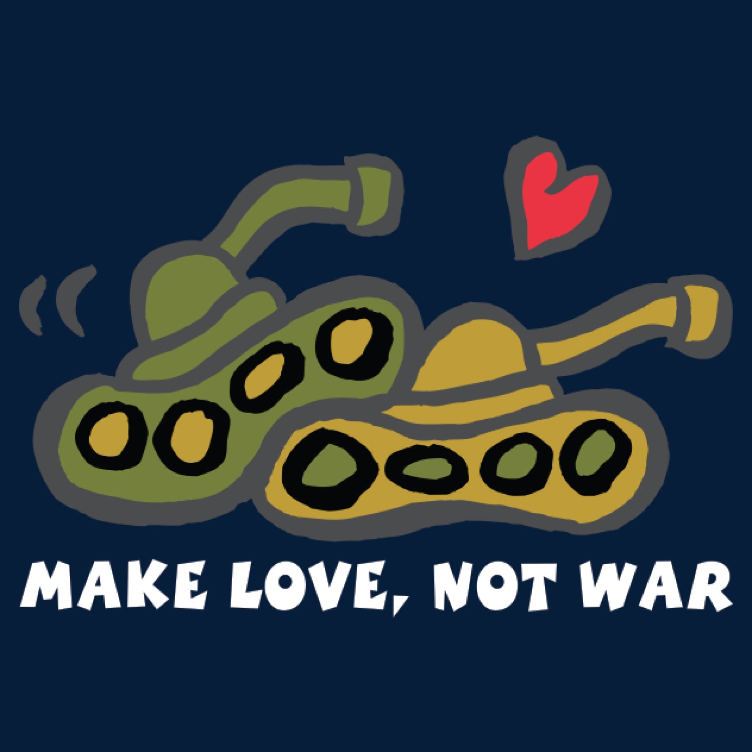 Make Love Not War 100% Cotton Unisex T-Shirt Everyday Casual Wear Original Since 1997 Shipping Globally