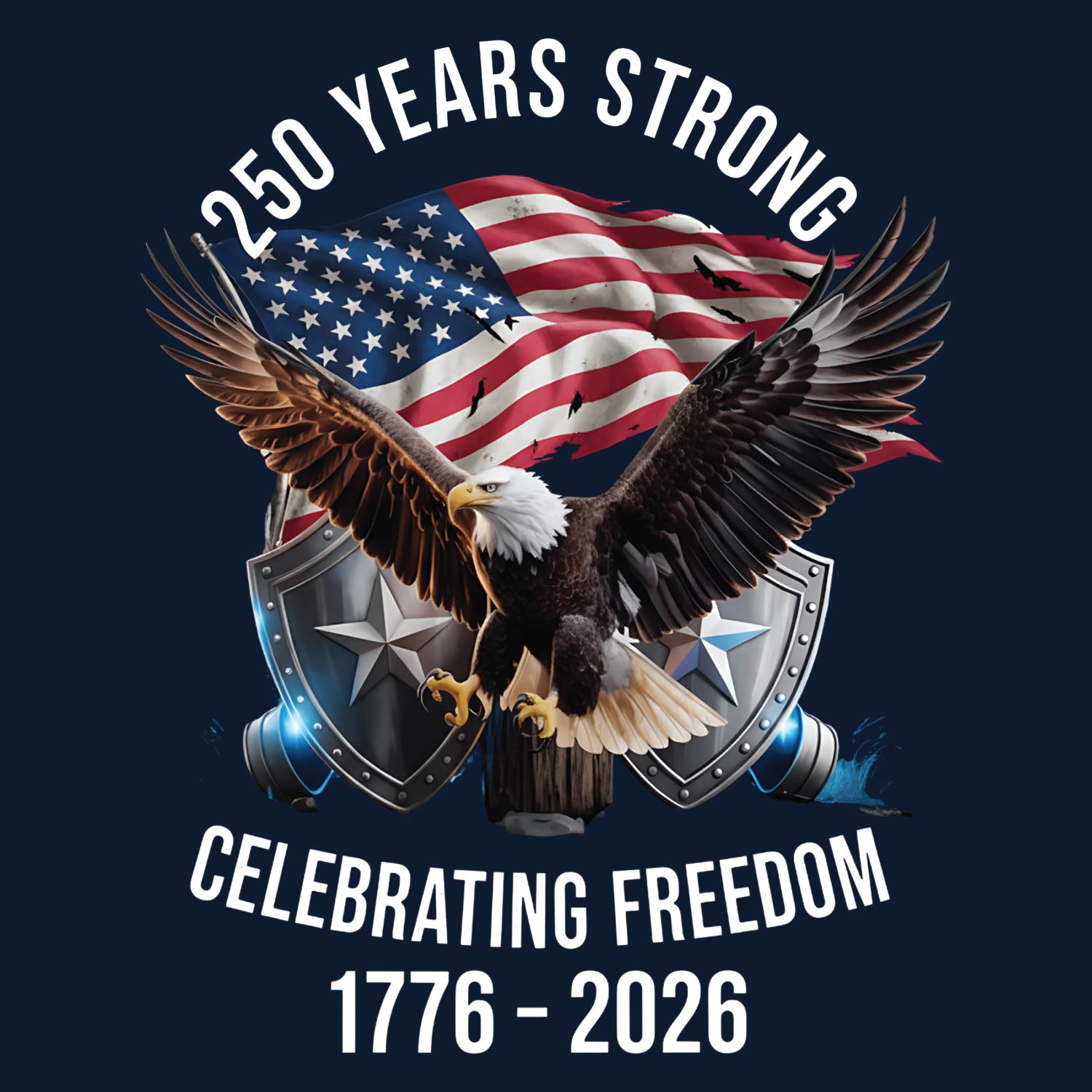 Tantra 250 Years Strong 1776-2026 Cotton Unisex T-Shirt Black Round Neck Everyday Casual Wear Original Since 1997 Shipping Globally