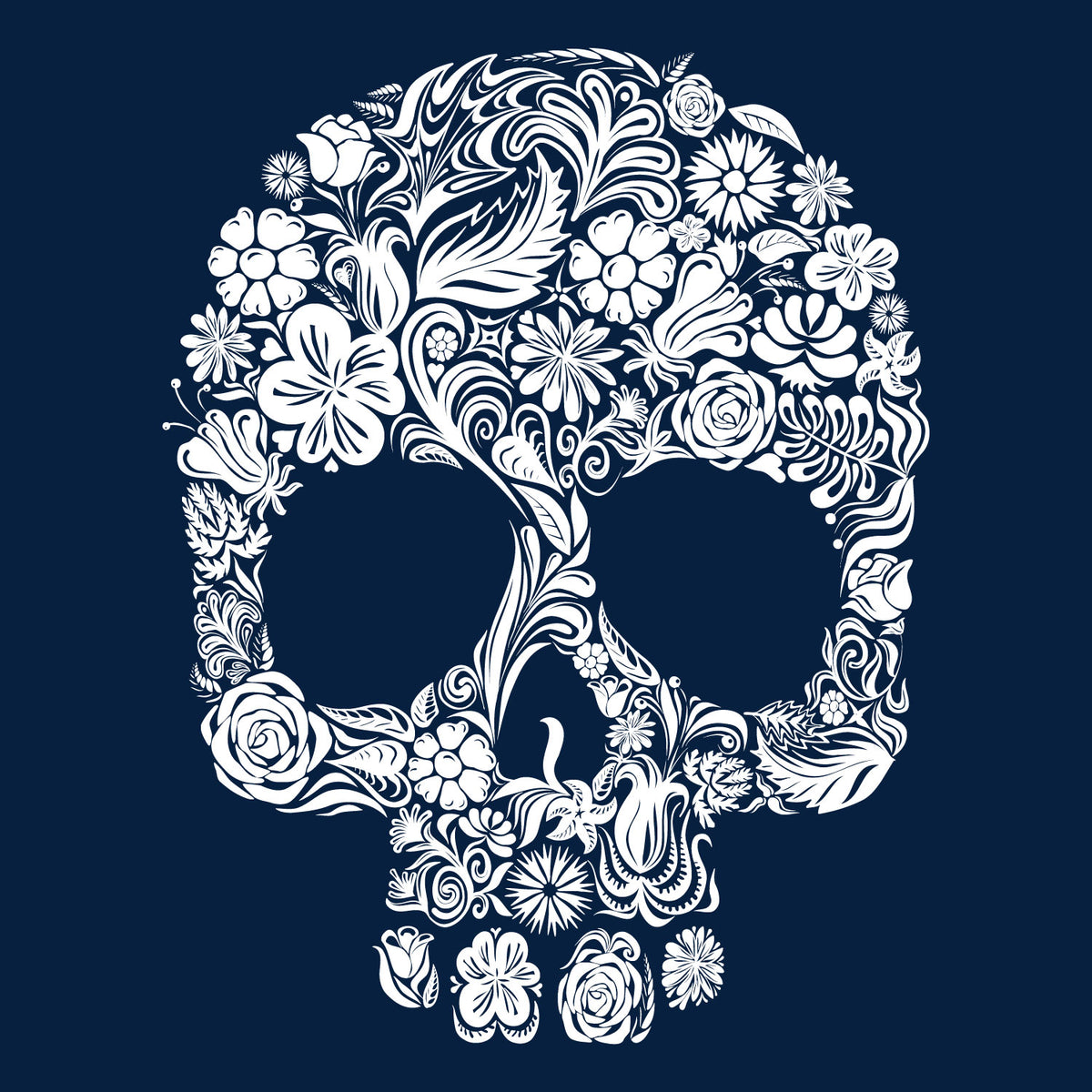 "Groovy Skull" Graphic Printed T-Shirt | Tantra T-Shirts