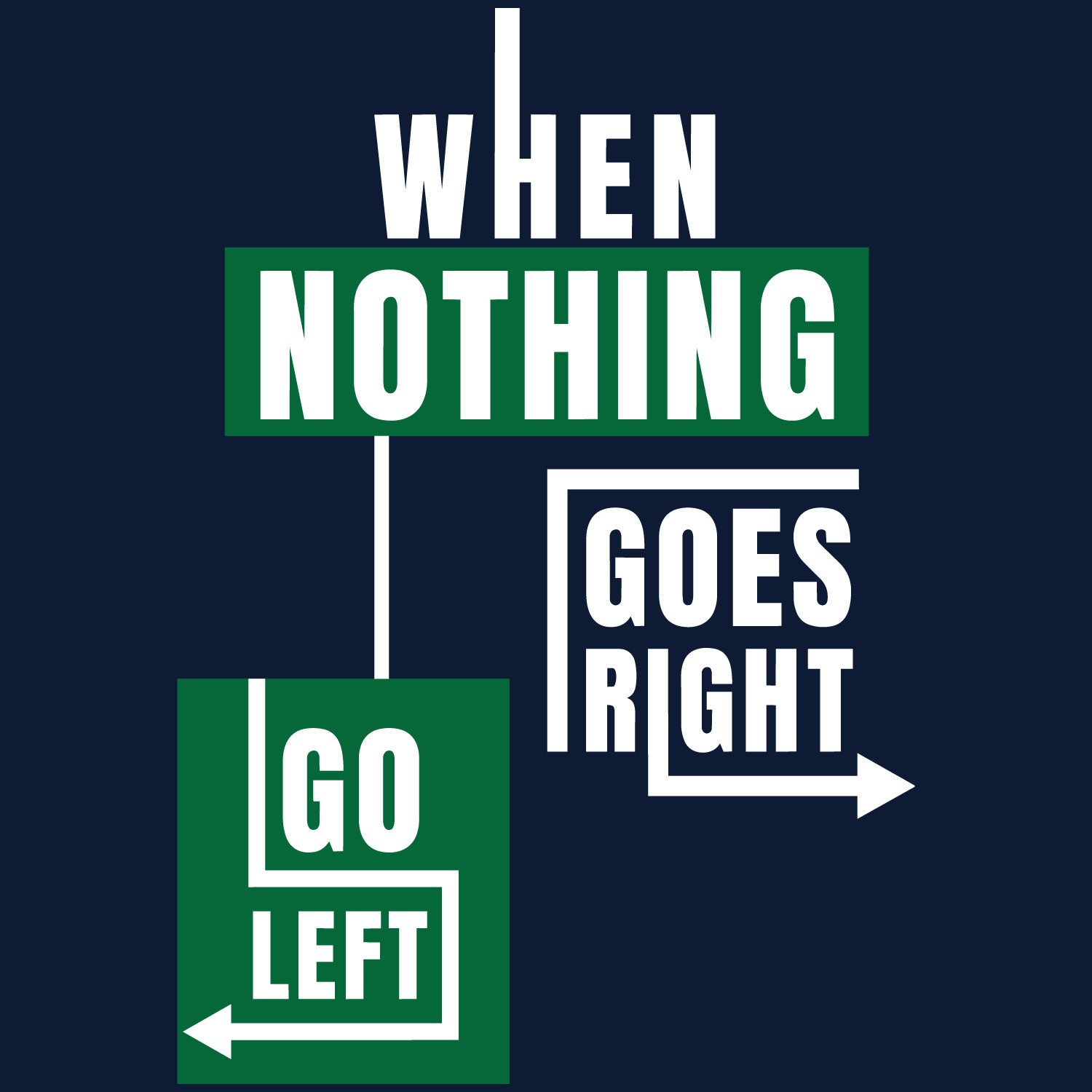Nothing Goes Men's Front & Back Graphic Polycotton Single Jersey T-Shirt Regular Fit Everyday Casual Wear