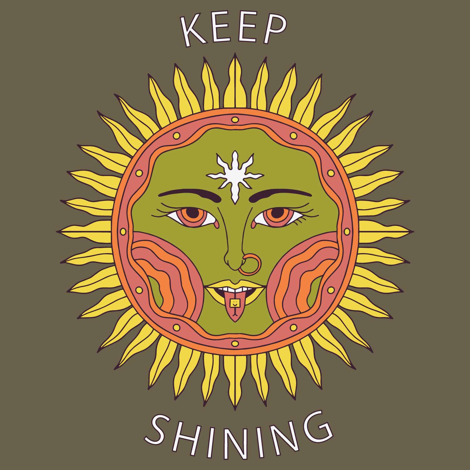 Keep Shining Tantra Original Since 1997 – Unisex Cotton Tee Everyday Wear – Shipping Globally!