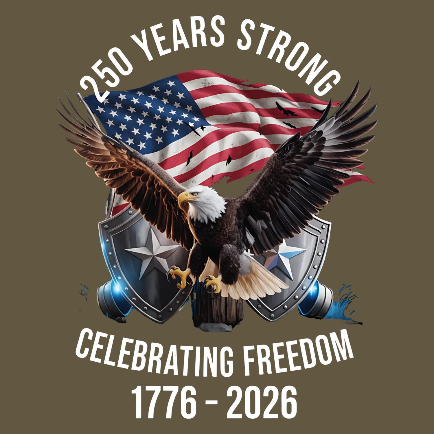 Tantra 250 Years Strong 1776-2026 Cotton Unisex T-Shirt Black Round Neck Everyday Casual Wear Original Since 1997 Shipping Globally