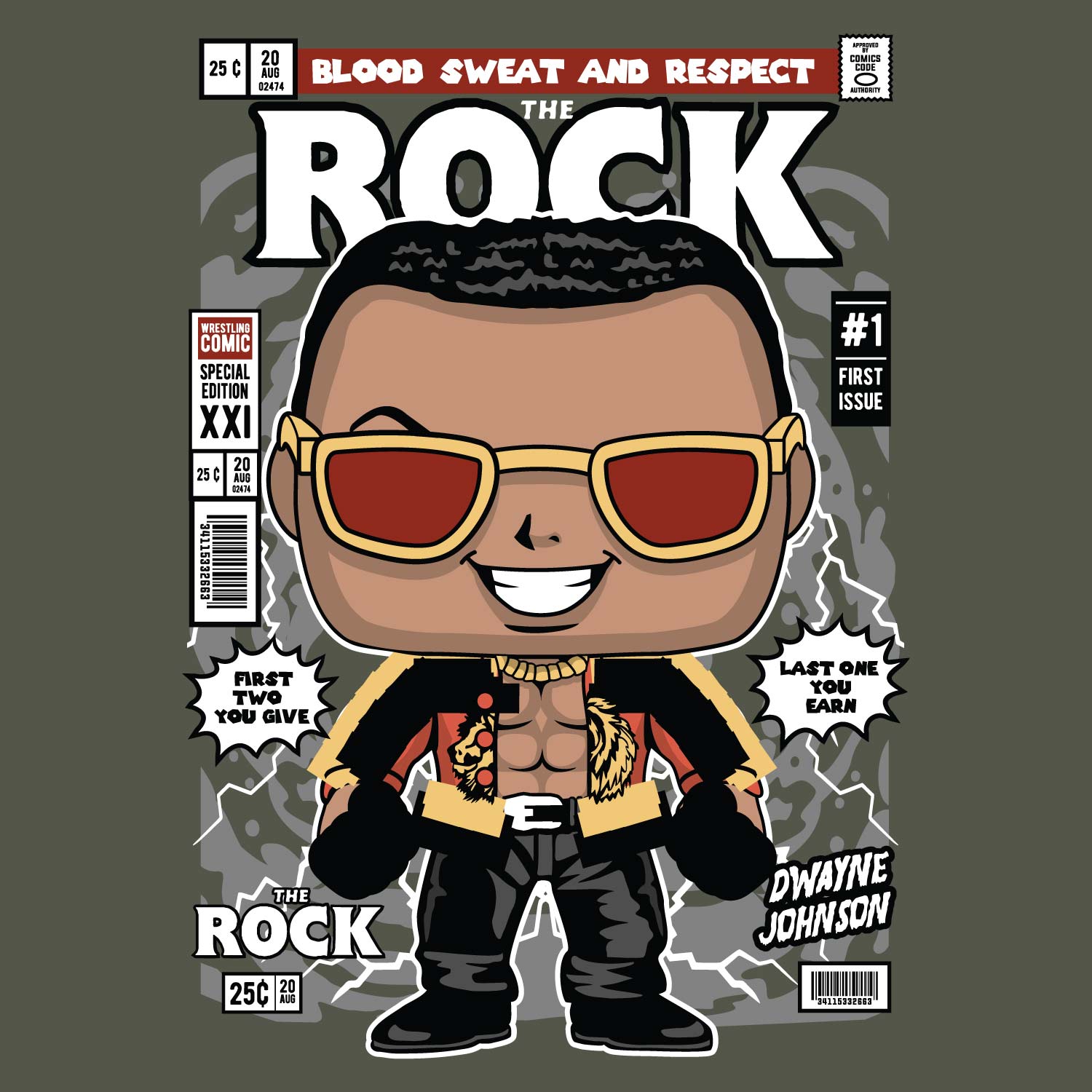 The Rock – Tantra Original Brand Since 1997 – Unisex Cotton Tee – Iconic Print Everyday Wear - Shipping Globally!