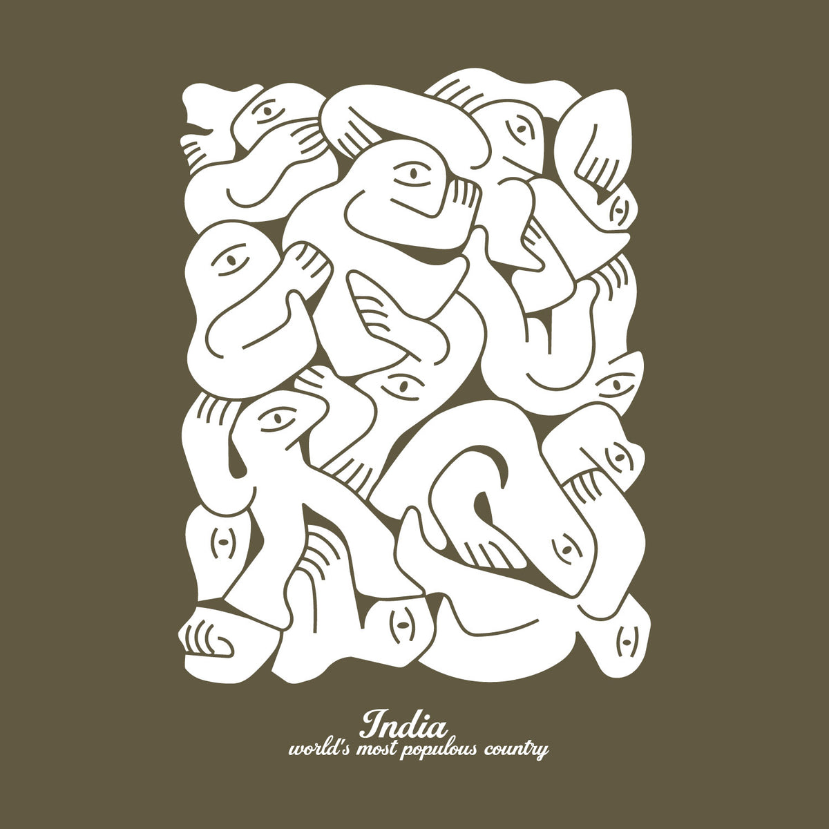 "Populous" Graphic Printed T-Shirt | Tantra T-Shirts