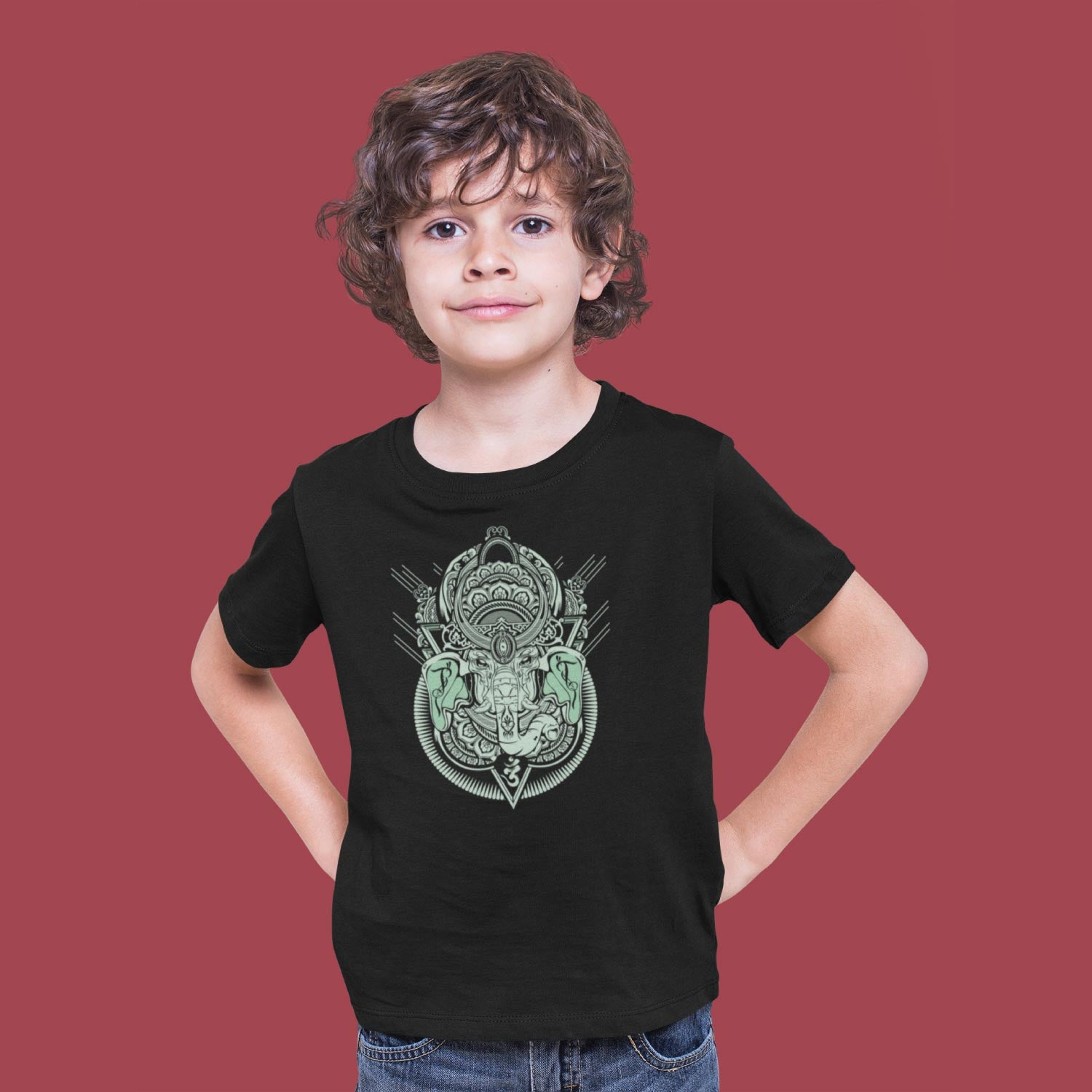 Om Ganesha- Kids Cotton Tee Everyday Wear – Tantra Original Since 1997 – Shipping Globally!