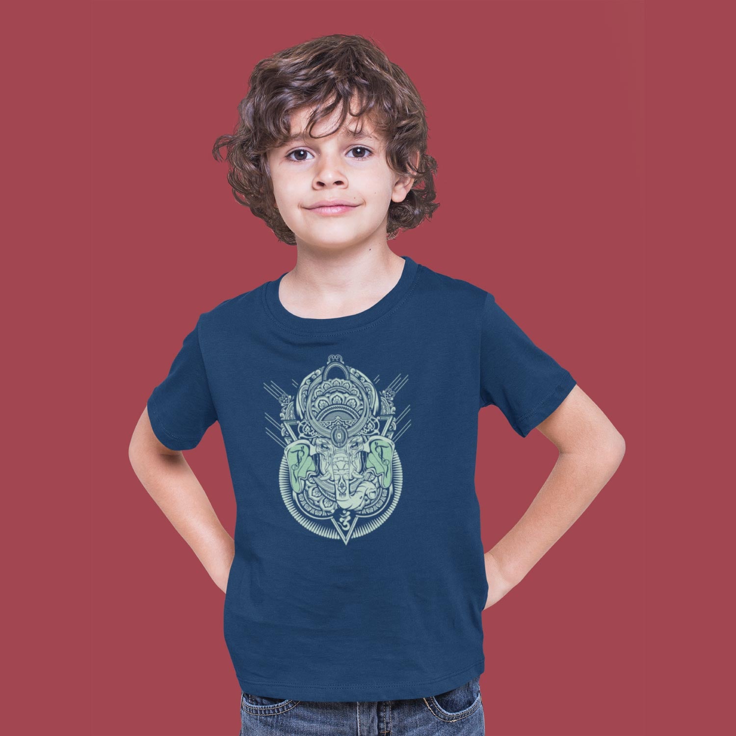 Om Ganesha- Kids Cotton Tee Everyday Wear – Tantra Original Since 1997 – Shipping Globally!
