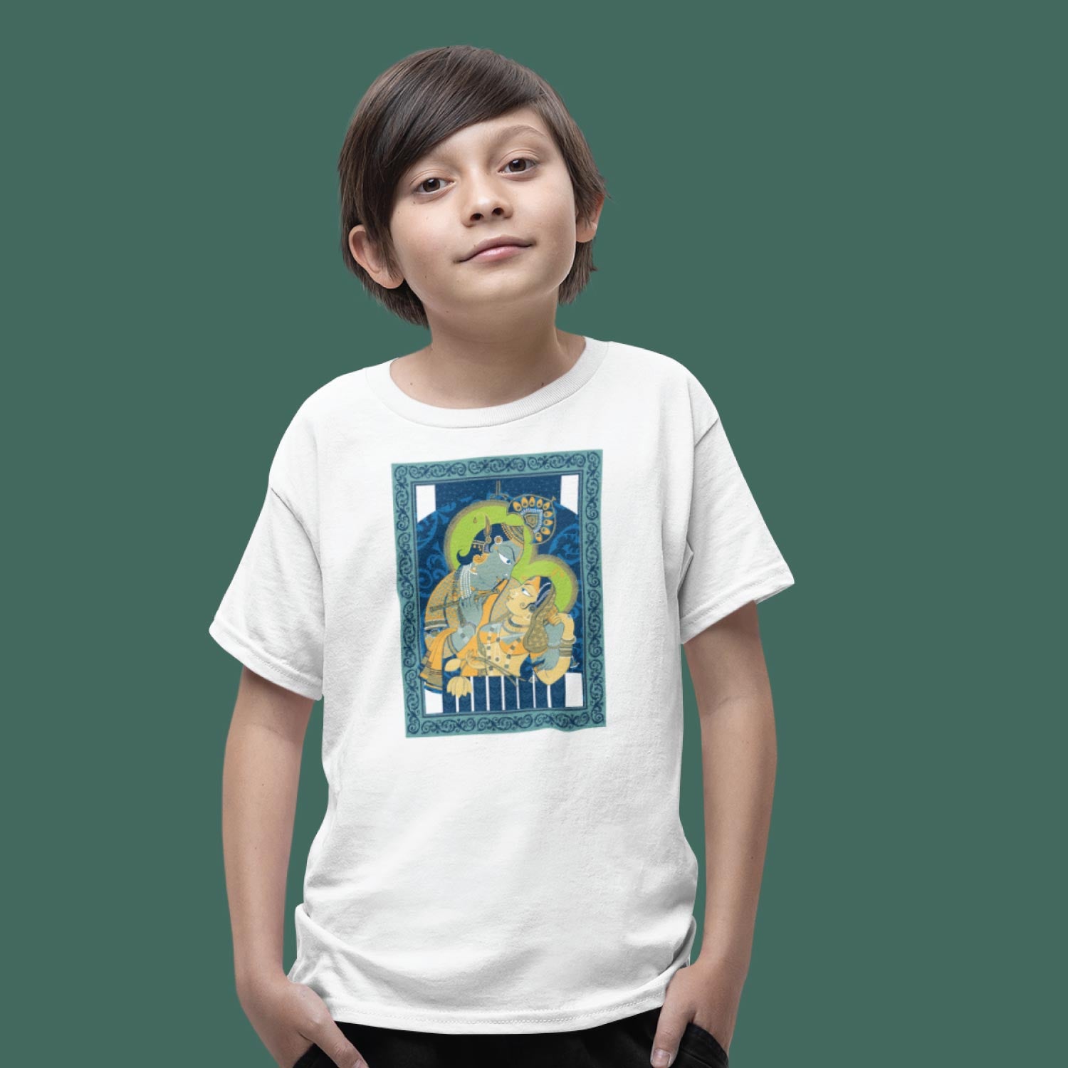 Radha Krishna – Kids Cotton Tee – Tantra Original Since 1997 – Shipping Globally!
