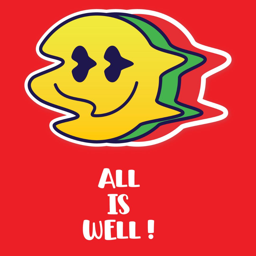 All Is Well Women’s Cotton Tee – Tantra Original Since 1997 –  Everyday Wear – Shipping Globally!