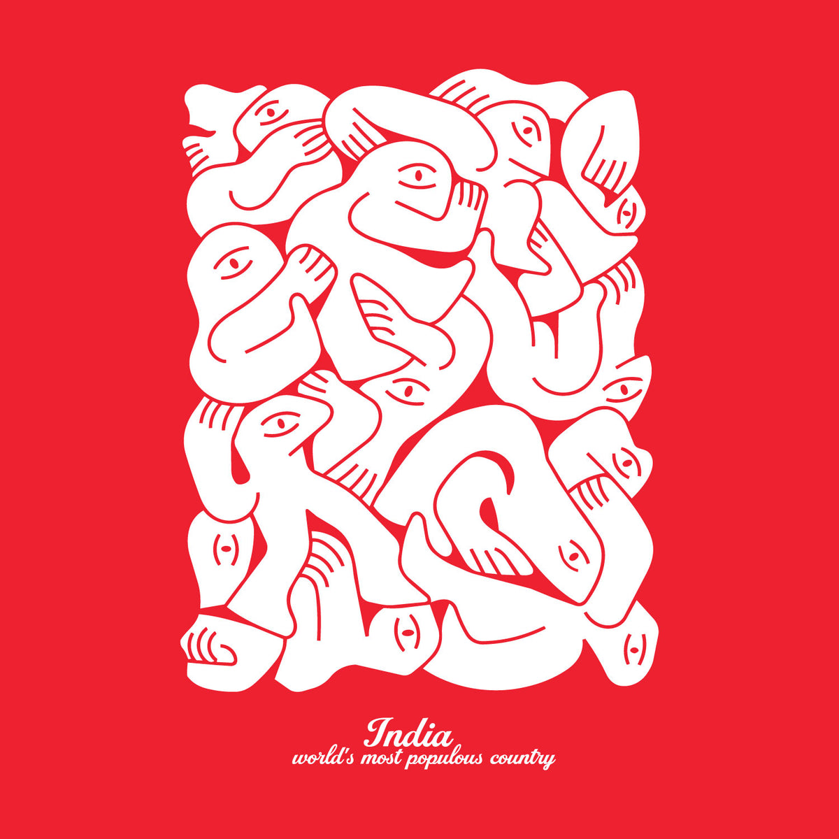 "Populous" Graphic Printed T-Shirt | Tantra T-Shirts