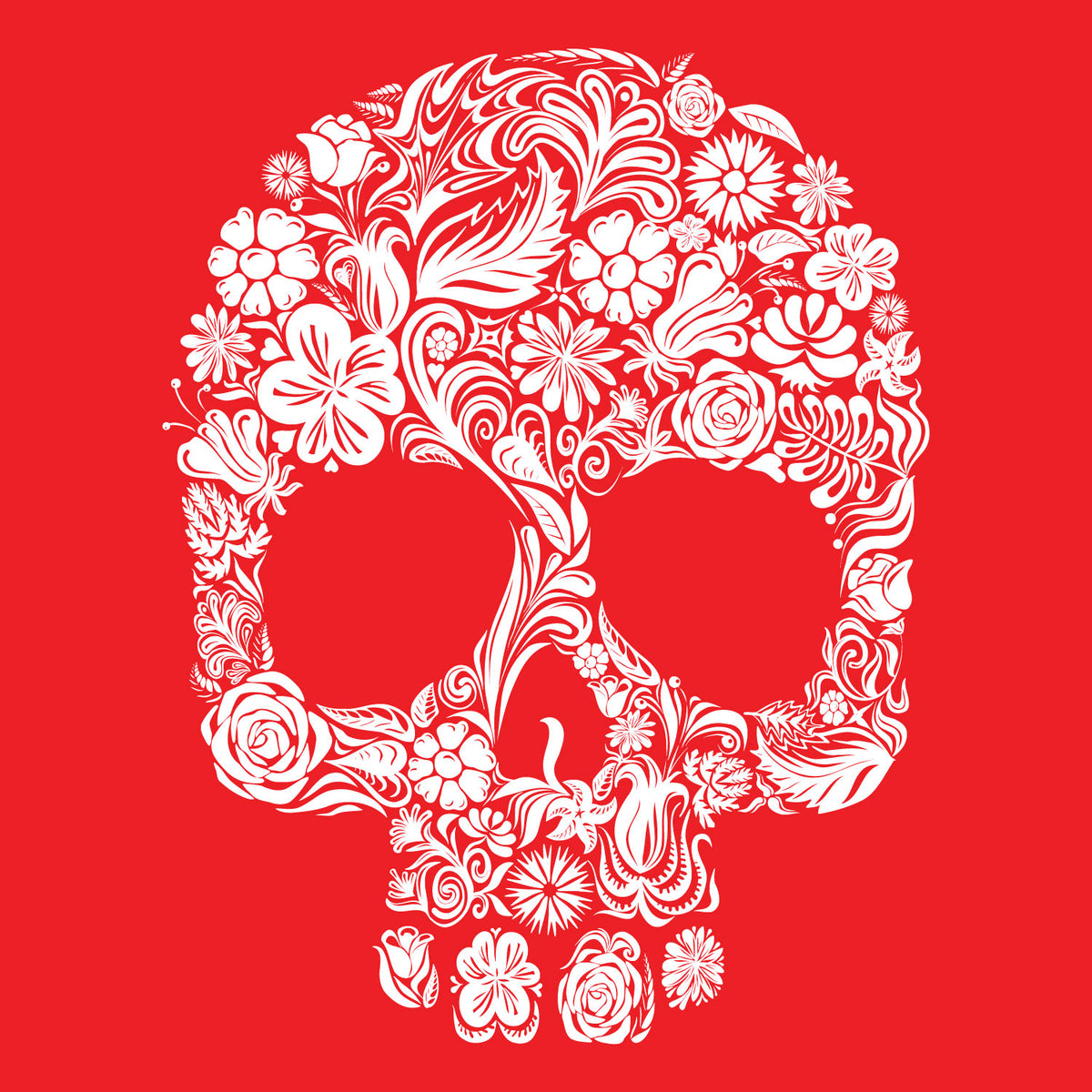 "Groovy Skull" Graphic Printed T-Shirt | Tantra T-Shirts