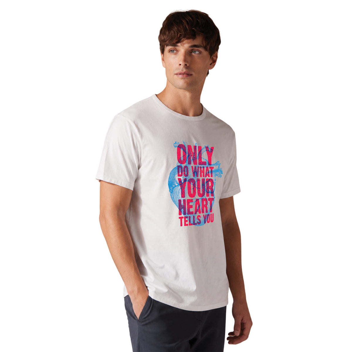 Heart Tells You Graphic Printed Cotton T-Shirt | Anatomical Heart Art | Original Since 1997 | Shipping Globally