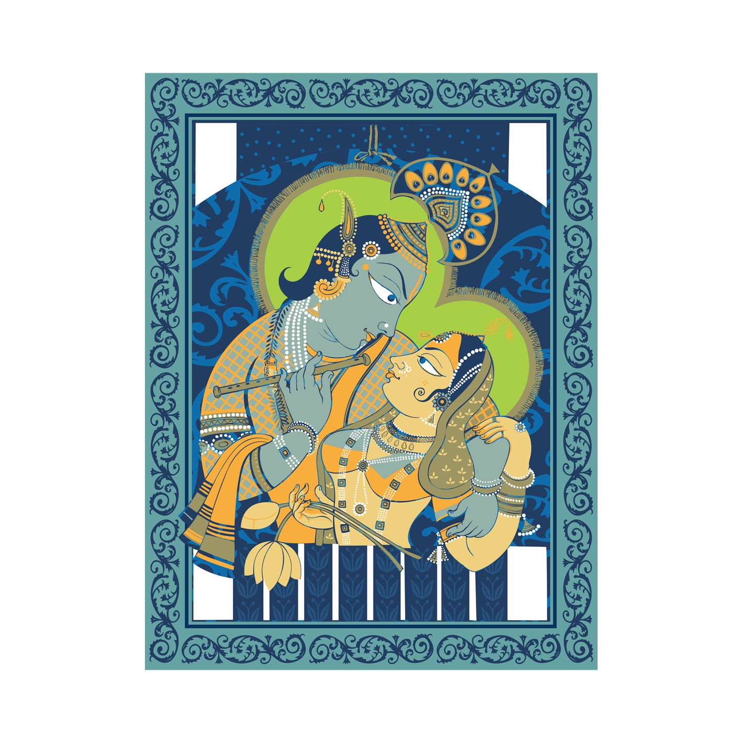 Radha Krishna Women’s Tee – Tantra Original Brand Since 1997 – Shipping Globally!