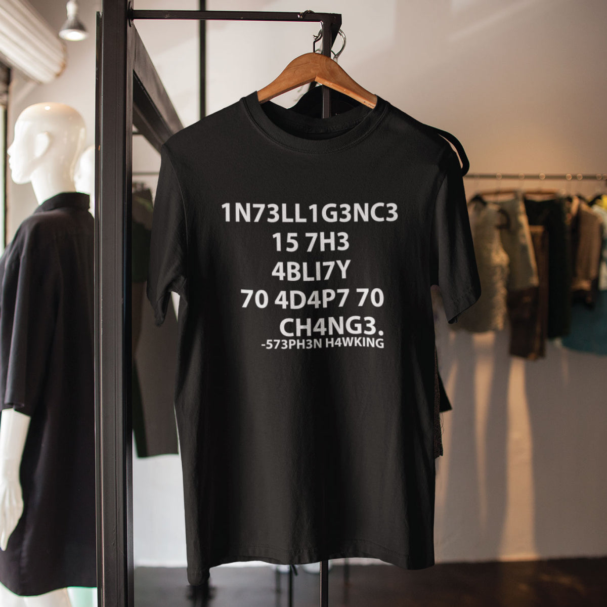 "Hawking Intelligence" Graphic Printed T-Shirt | Tantra T-Shirts
