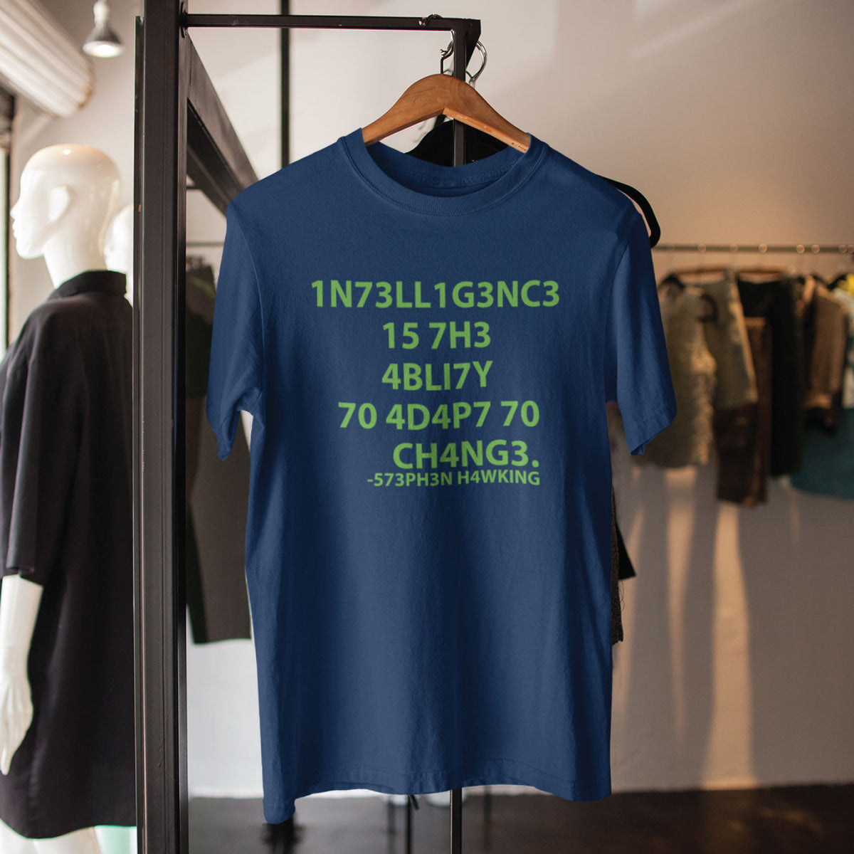 "Hawking Intelligence" Graphic Printed T-Shirt | Tantra T-Shirts