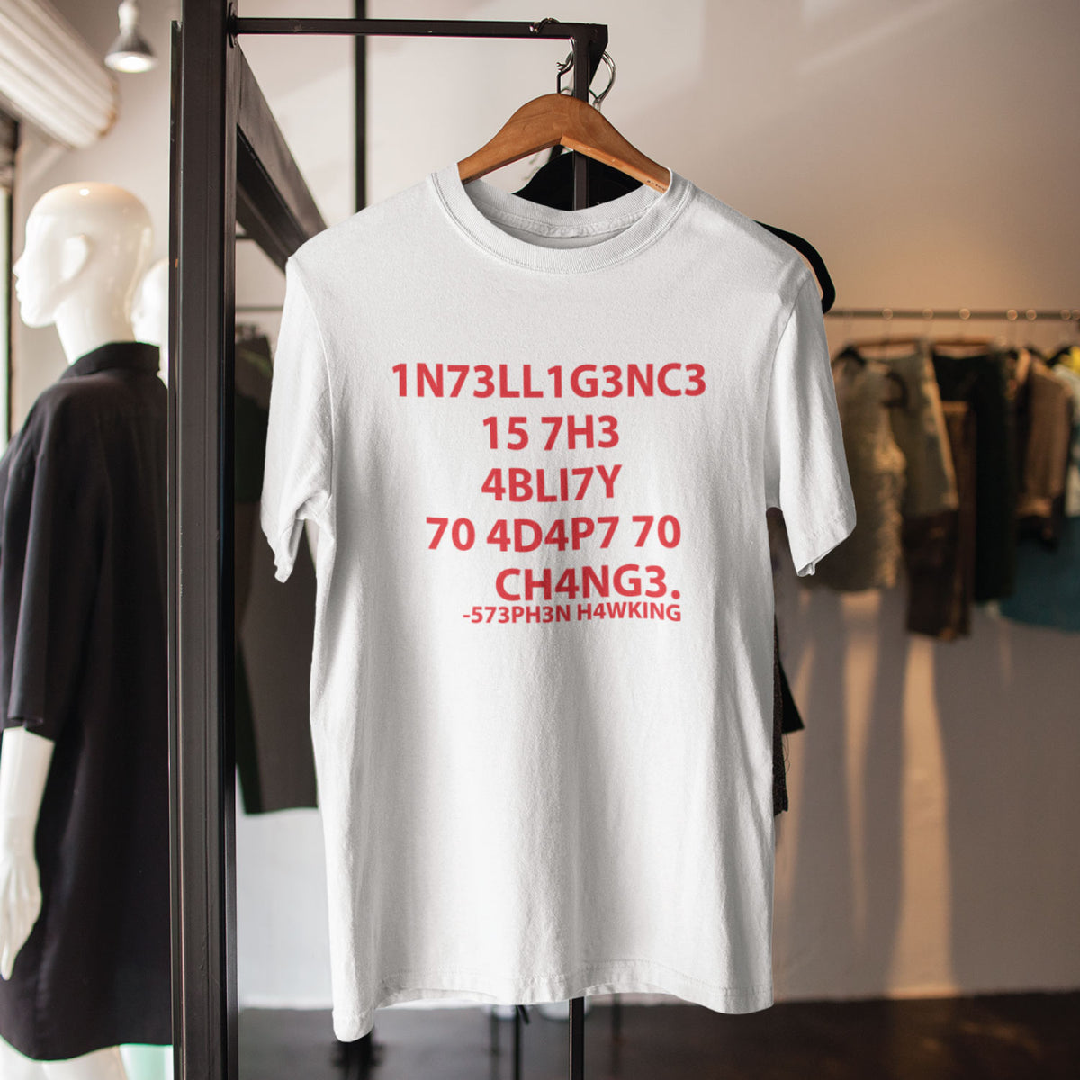 "Hawking Intelligence" Graphic Printed T-Shirt | Tantra T-Shirts