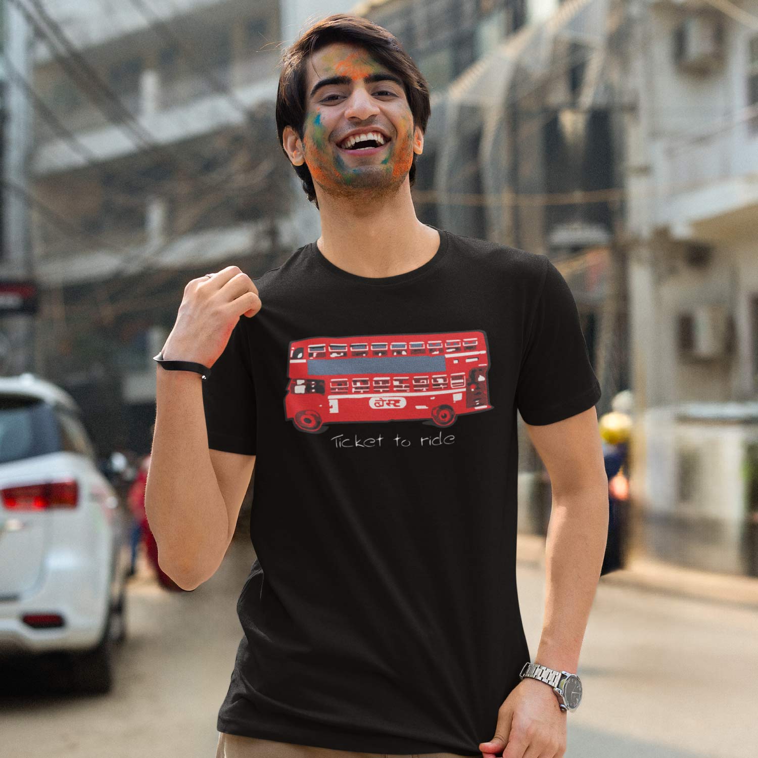 Ticket To Ride 100% Cotton Men's T-Shirt Everyday Casual Wear Shipping Globally