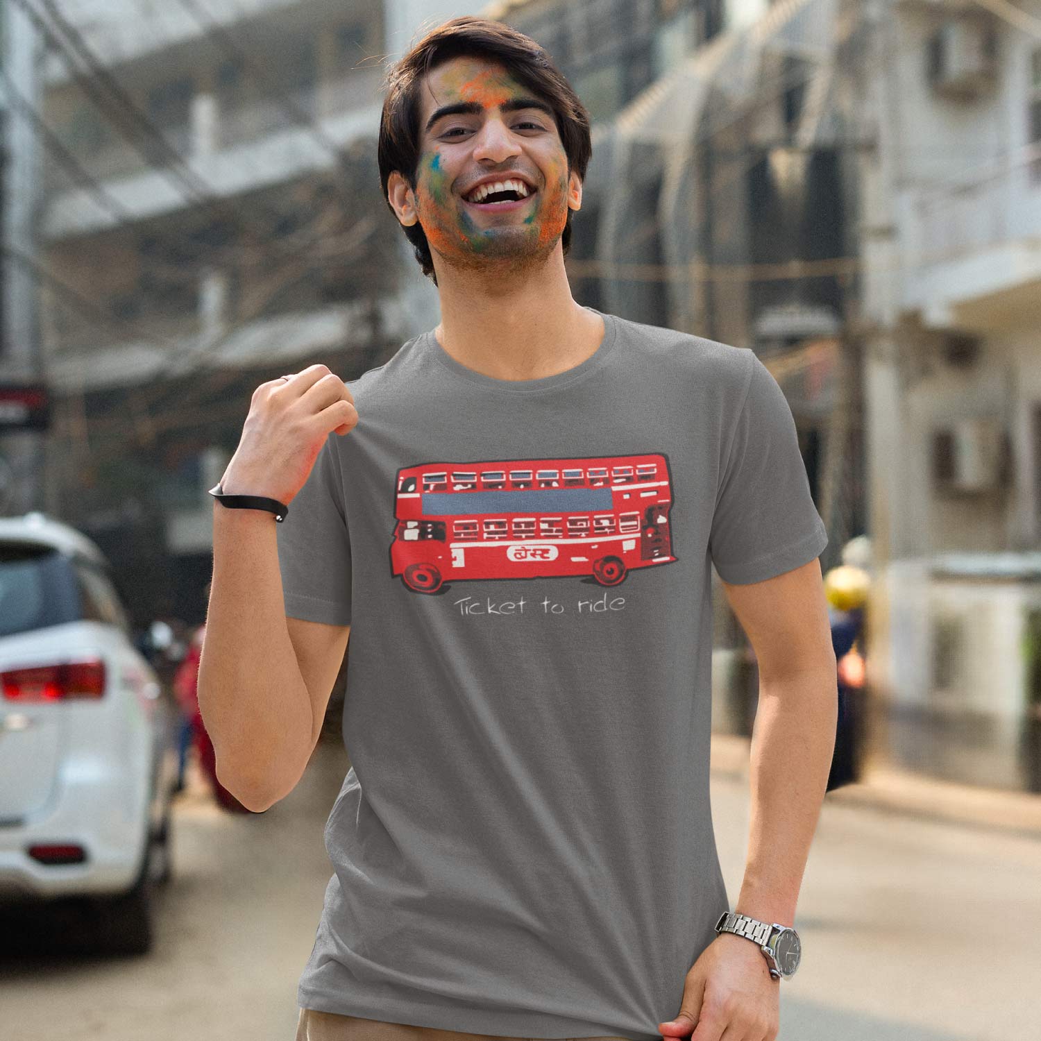 Ticket To Ride 100% Cotton Men's T-Shirt Everyday Casual Wear Shipping Globally