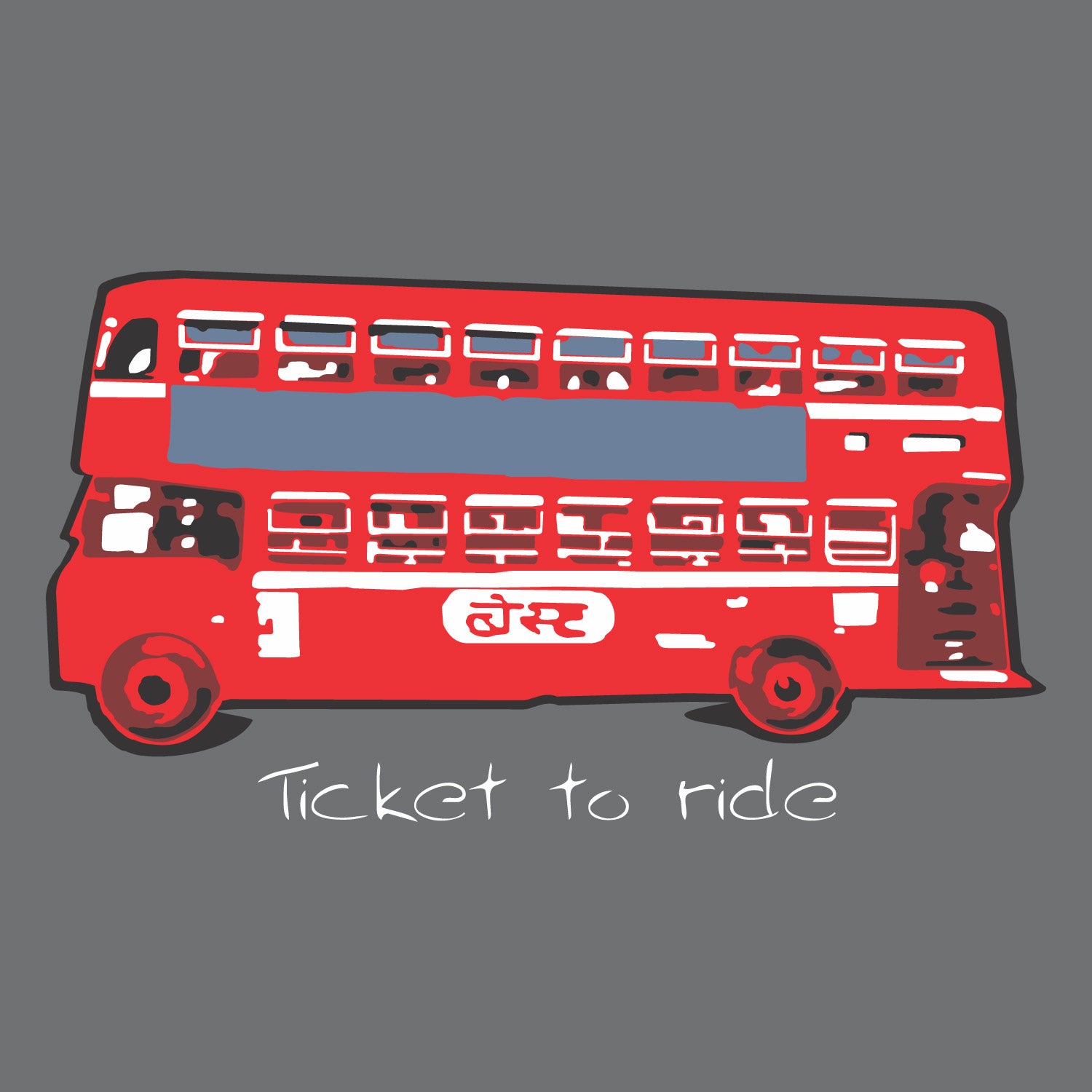 Ticket To Ride 100% Cotton Men's T-Shirt Everyday Casual Wear Shipping Globally
