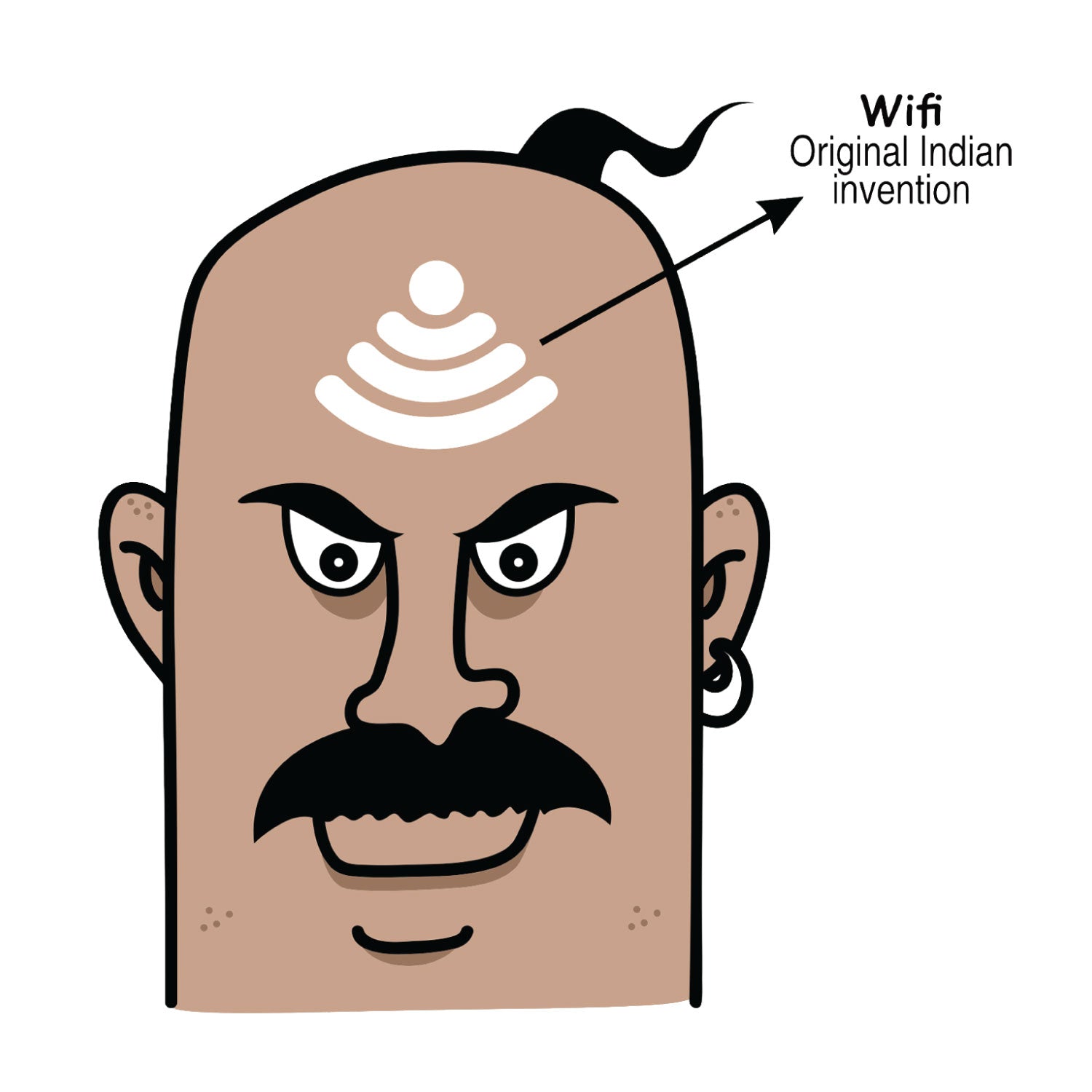 WiFi India Men's Graphic Print Cotton T-Shirt Everyday Comfort Wear Original Since 1997 Shipping Globally