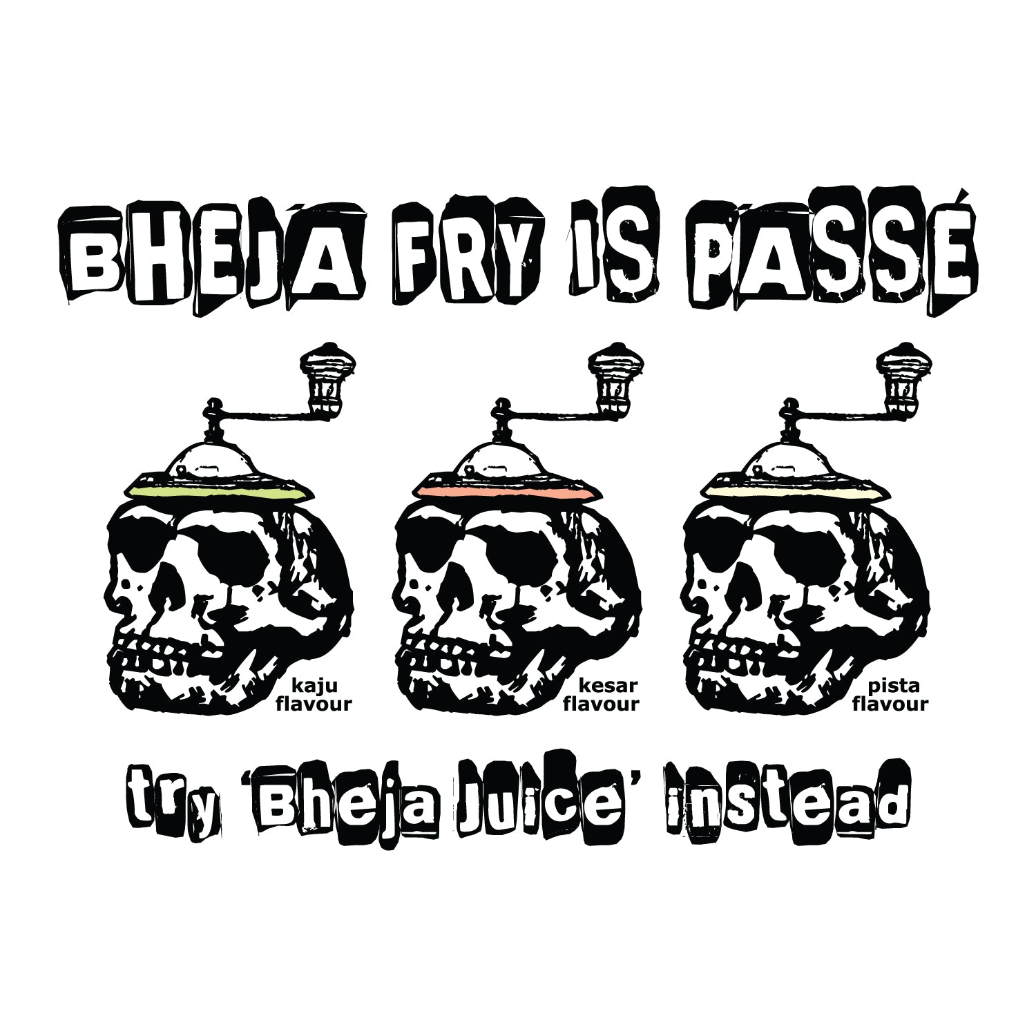 Bheja Fry Unisex Graphic Tee Premium Cotton, Casual Wear Tantra Original Since 1997 - Shipping Globally!