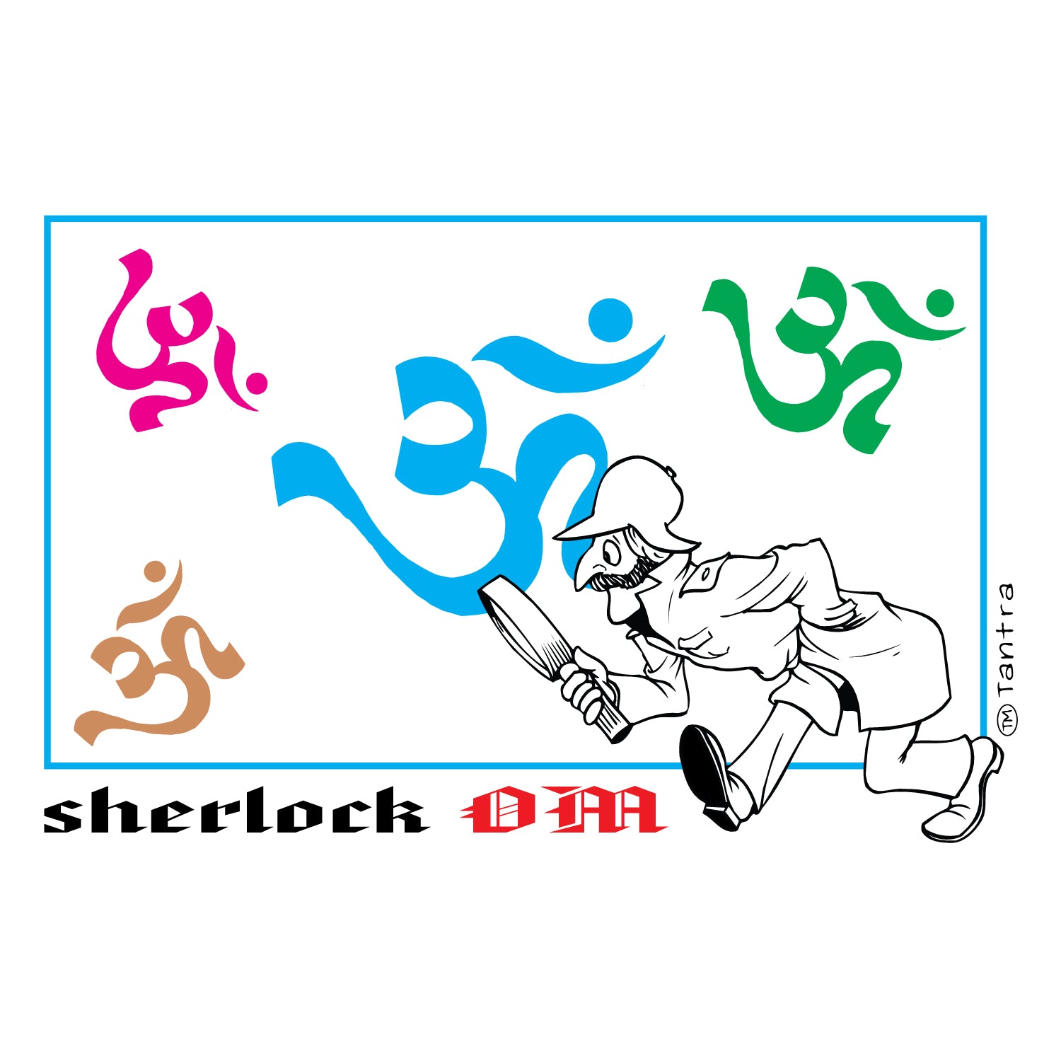 Sherlock Om 100% Cotton Men's T-Shirt Everyday Casual Wear Shipping Globally