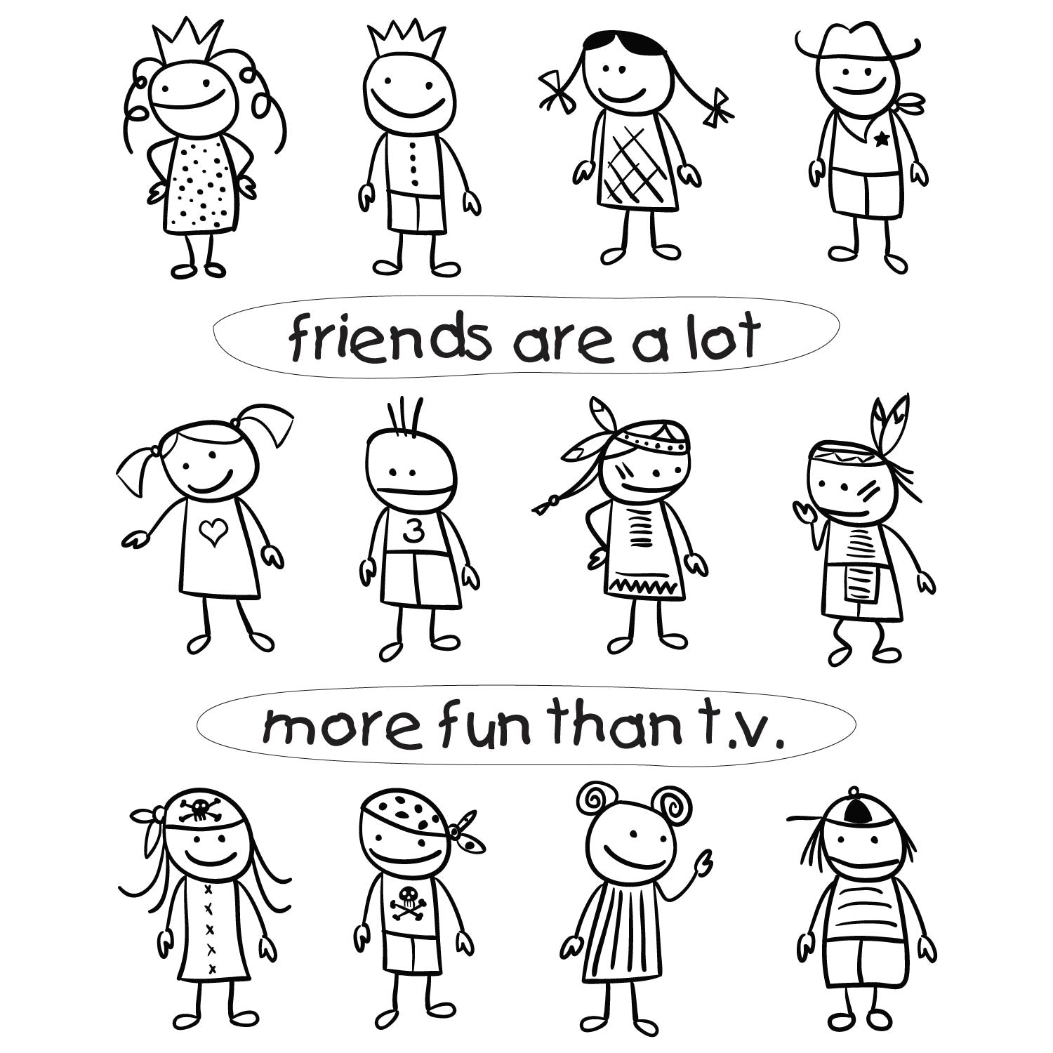 Friends vs TV – Tantra Original Since 1997 – Unisex Cotton Tee Everyday Wear – Shipping Globally