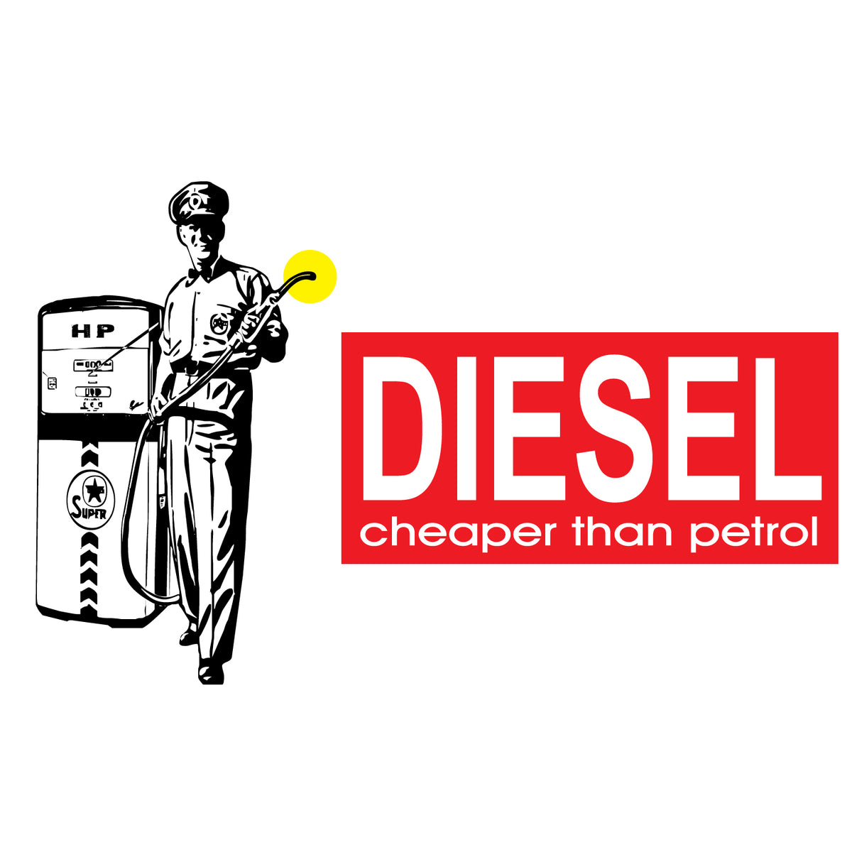 Cheaper Than Diesel 100% Cotton Unisex T-Shirt Everyday Casual Wear Original Since 1997 Shipping Globally