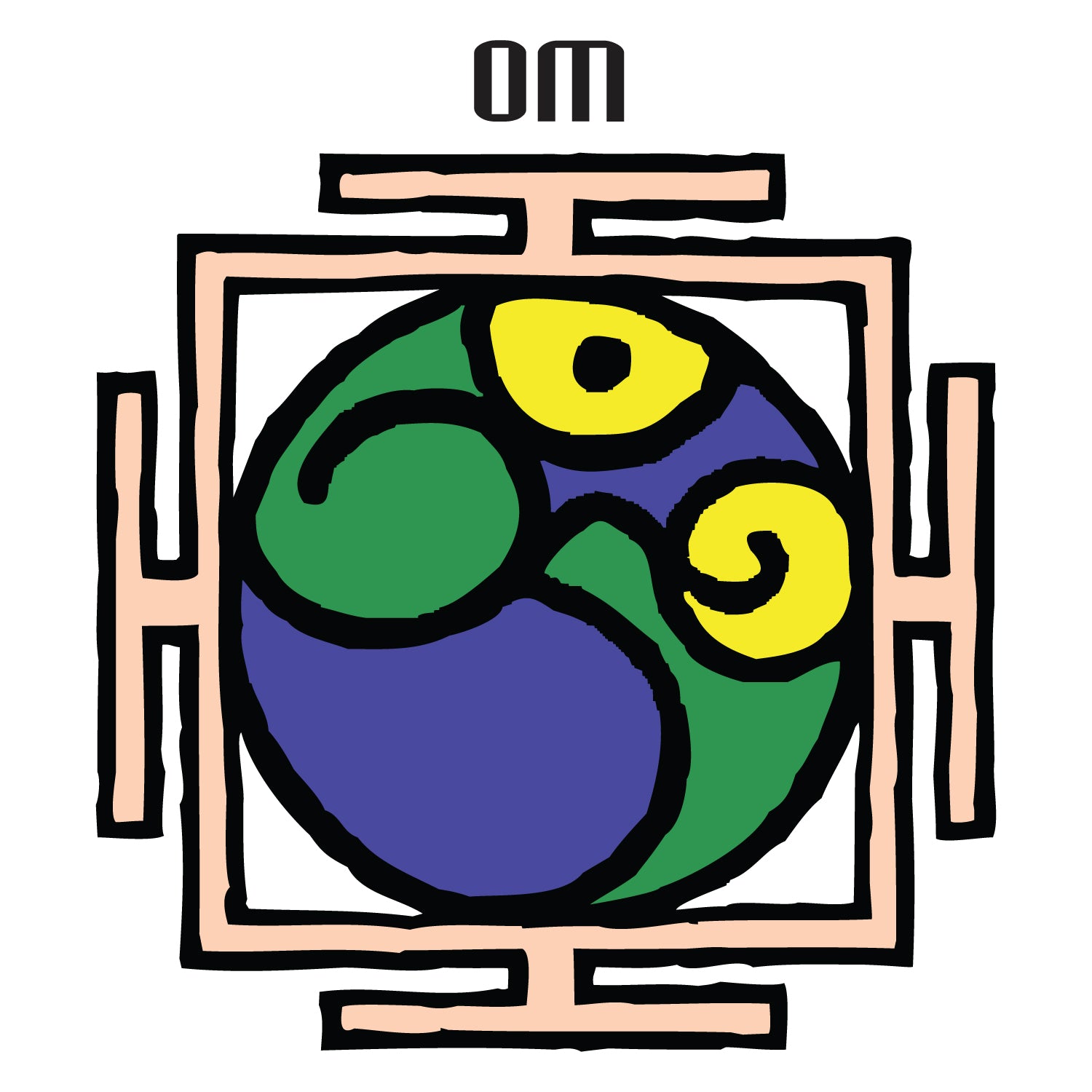 Yantra Om-Mens-Tshirt - Shipping Globally!