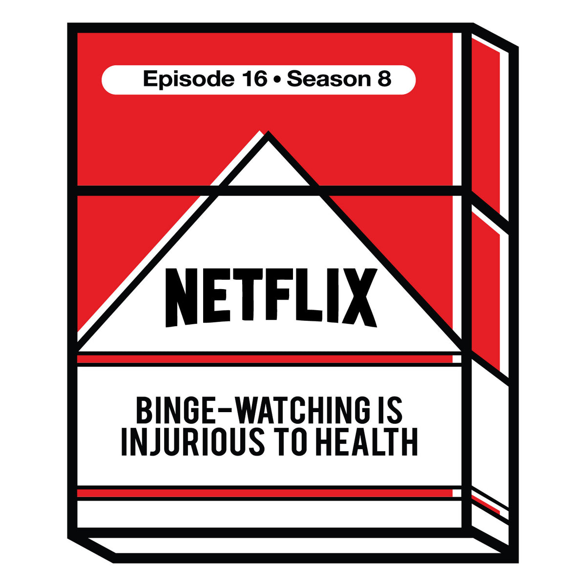 "Binge Watching" Graphic Printed T-Shirt | Tantra T-Shirts