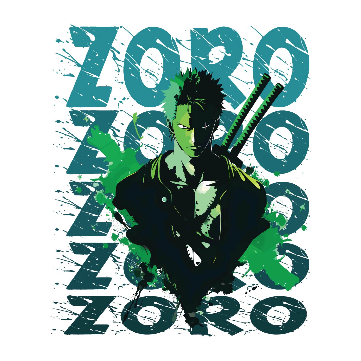 Zoro 2 Warrior Cotton Kids T-Shirt Action Anime Casual Wear Original Since 1997