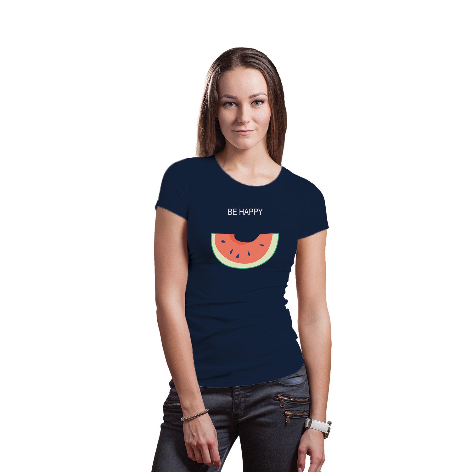 Be Happy 2 Women’s Cotton Tee – Tantra Original Since 1997 – Shipping Globally!