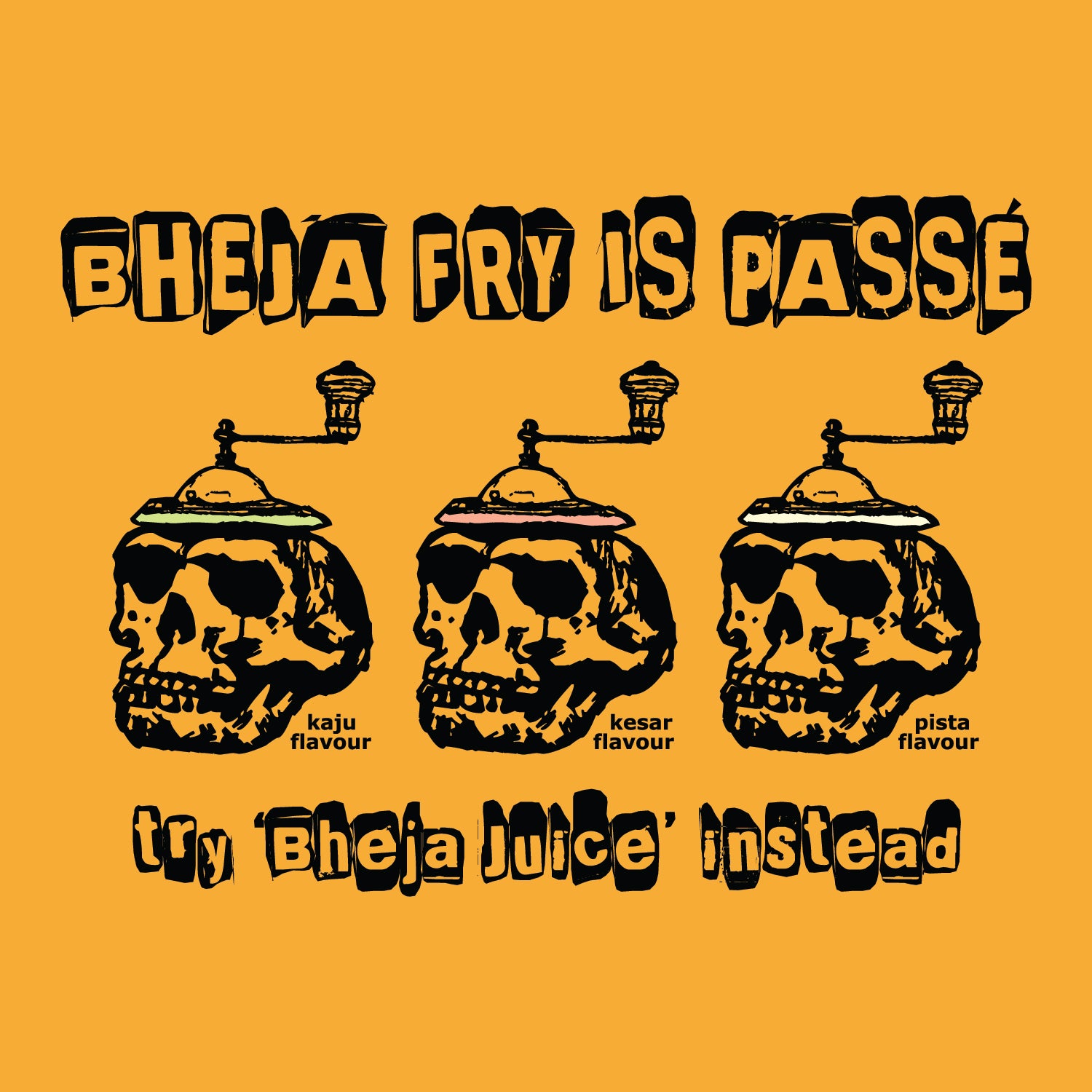 Bheja Fry Unisex Graphic Tee Premium Cotton, Casual Wear Tantra Original Since 1997 - Shipping Globally!