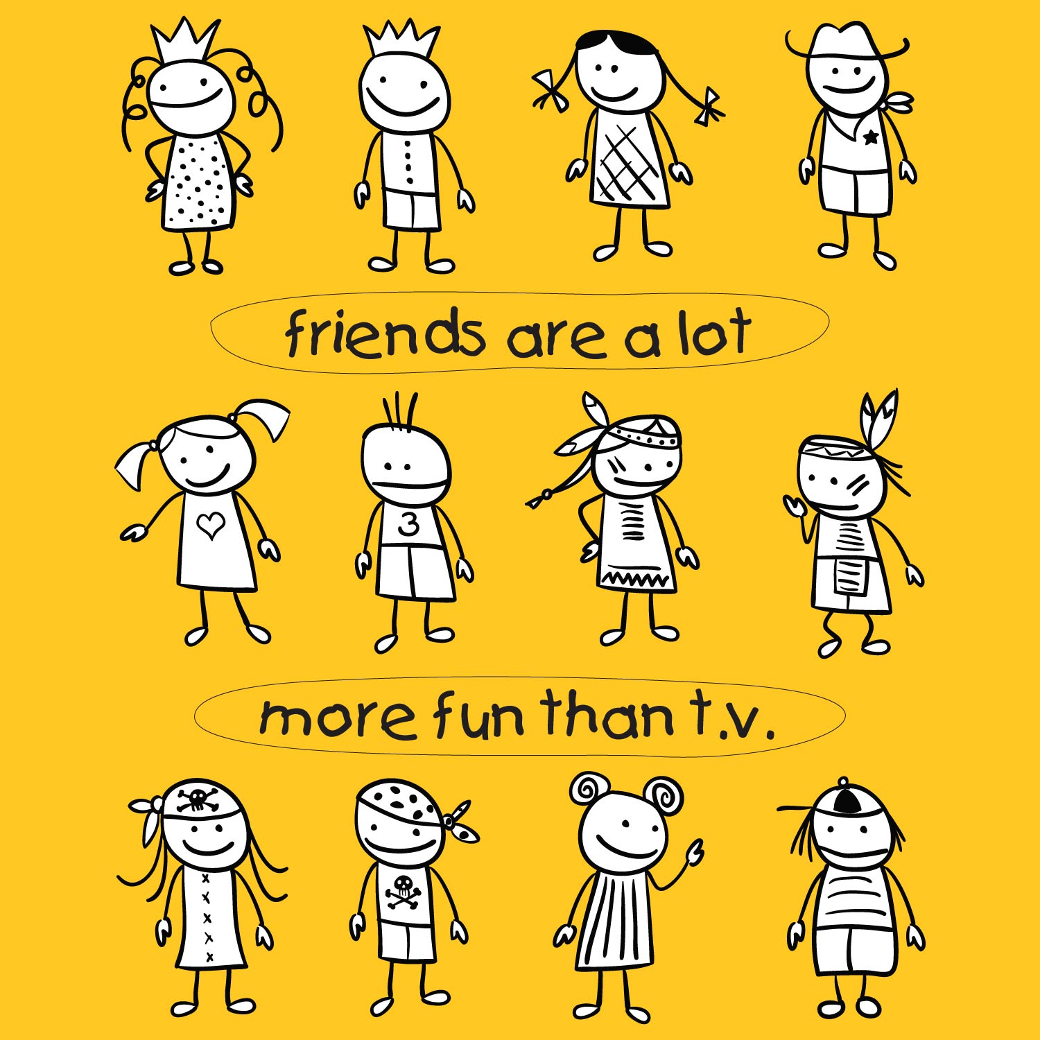 Friends vs TV – Tantra Original Since 1997 – Unisex Cotton Tee Everyday Wear – Shipping Globally