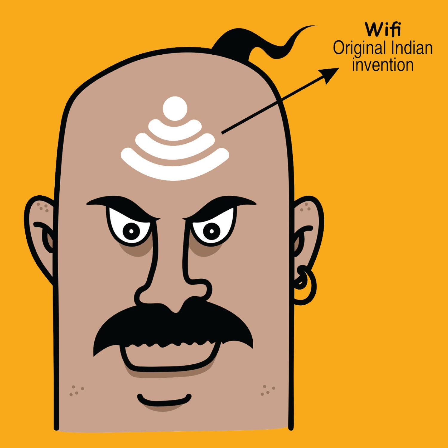 WiFi India Men's Graphic Print Cotton T-Shirt Everyday Comfort Wear Original Since 1997 Shipping Globally