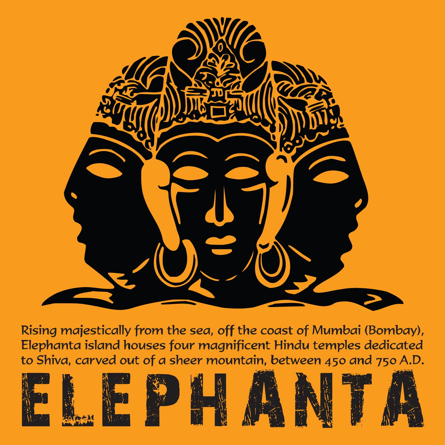 Elephanta 100% Cotton Men's T-Shirt Everyday Casual Wear Shipping Globally