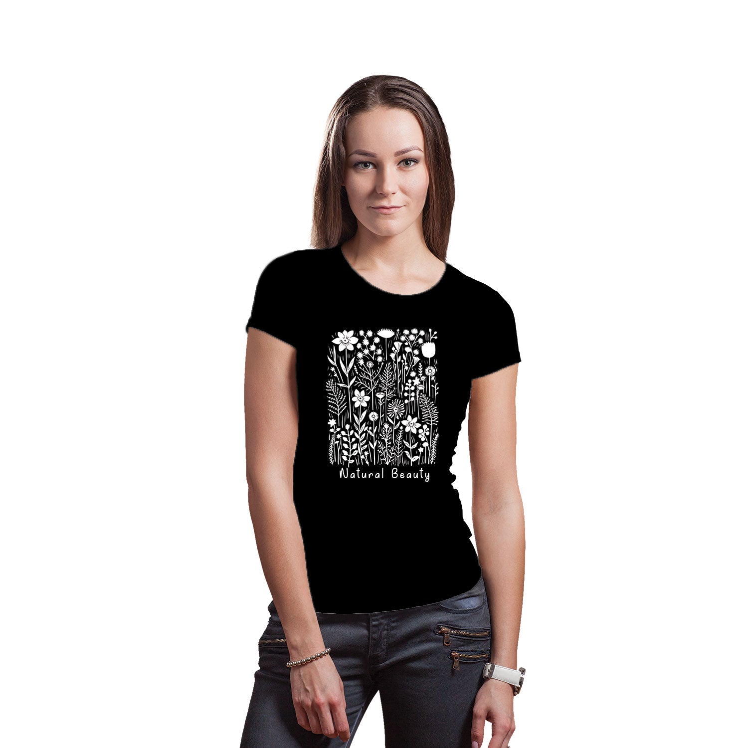 Tantra Natural Beauty Women's Graphic Print Cotton T-shirt Original Since 1997 Shipping Globally