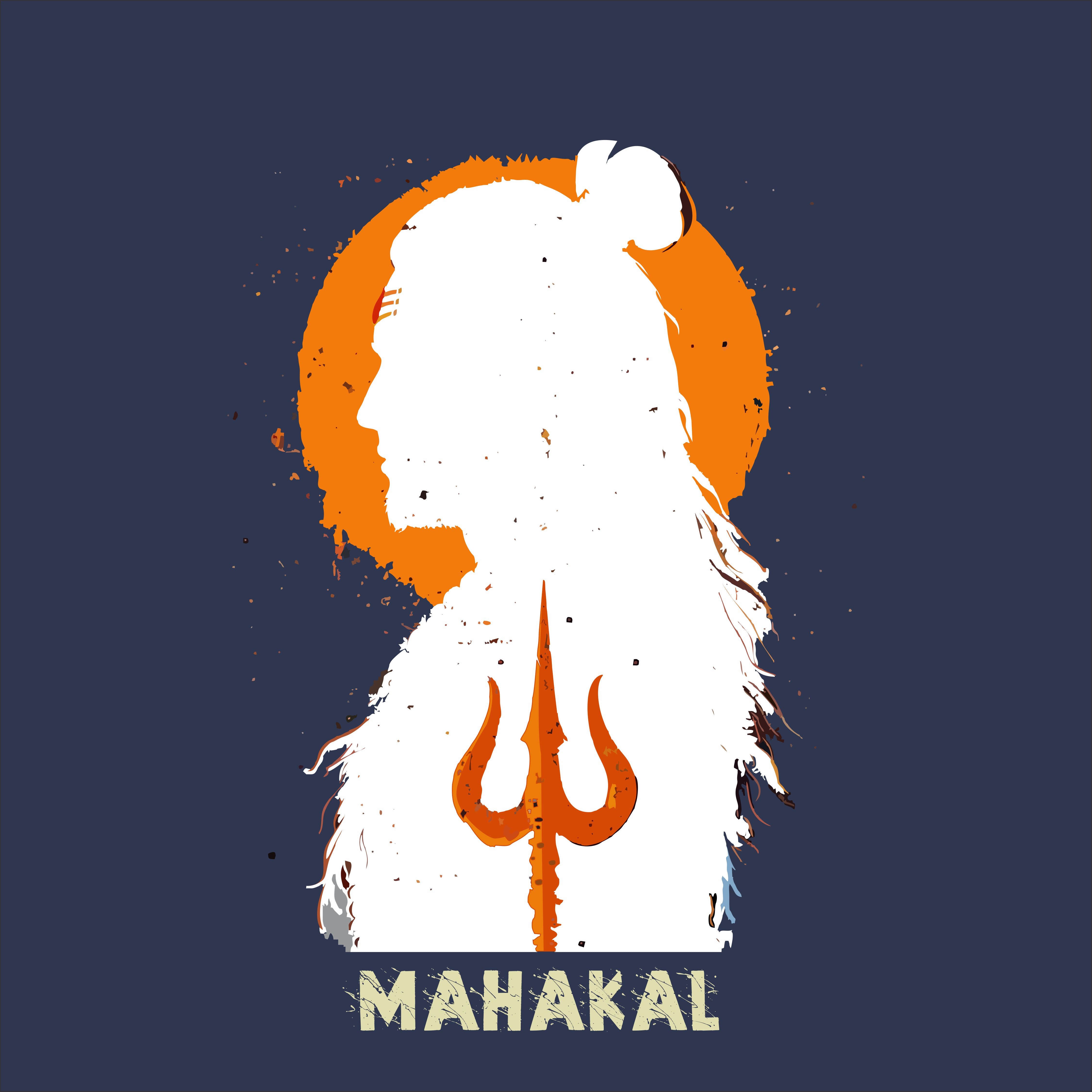 Tantra Mahakal -Graphic Print Regular Fit Half Sleeve Round Neck Cotton T-Shirt - Shipping Globally!