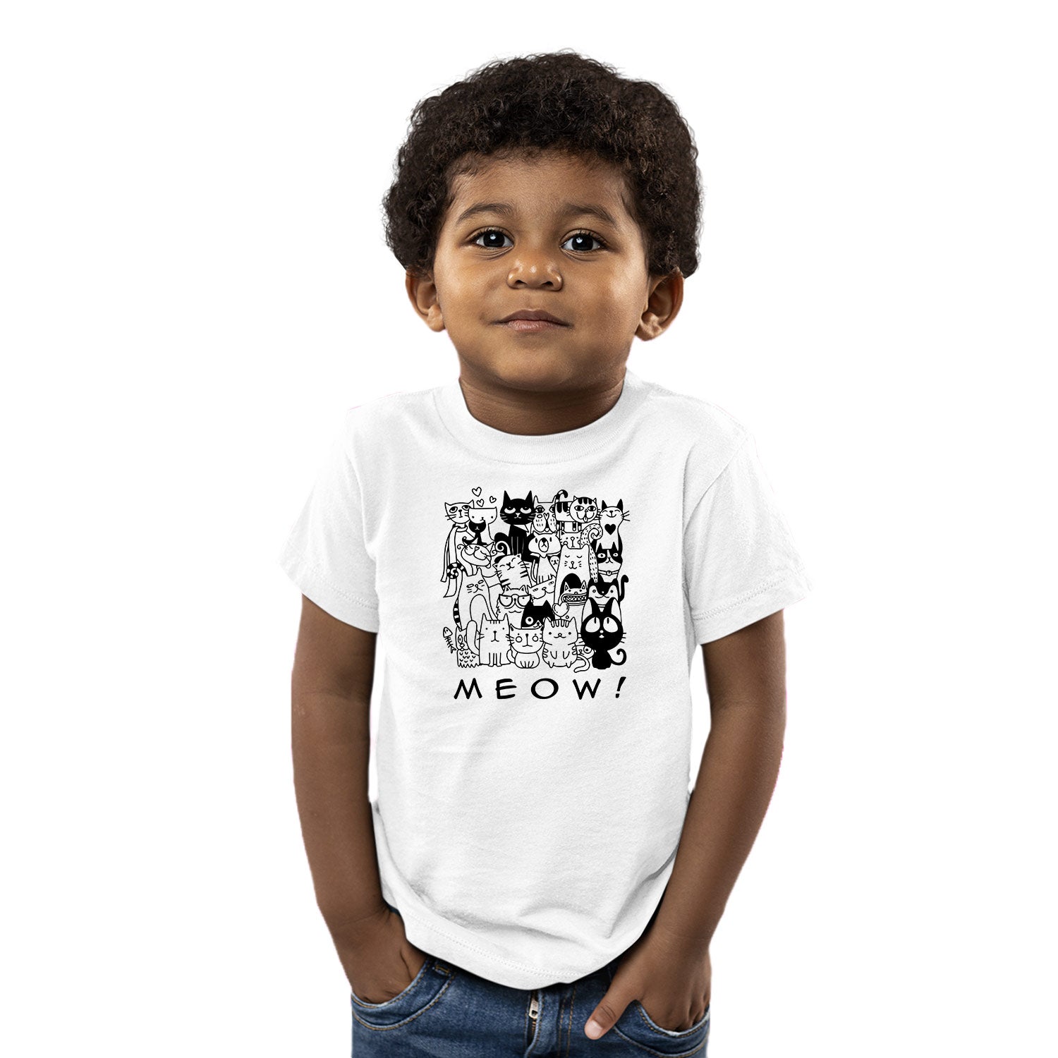 Meow Kids Tee – Tantra Original Since 1997 – Cotton Tee Everyday Wear – Shipping Globally!